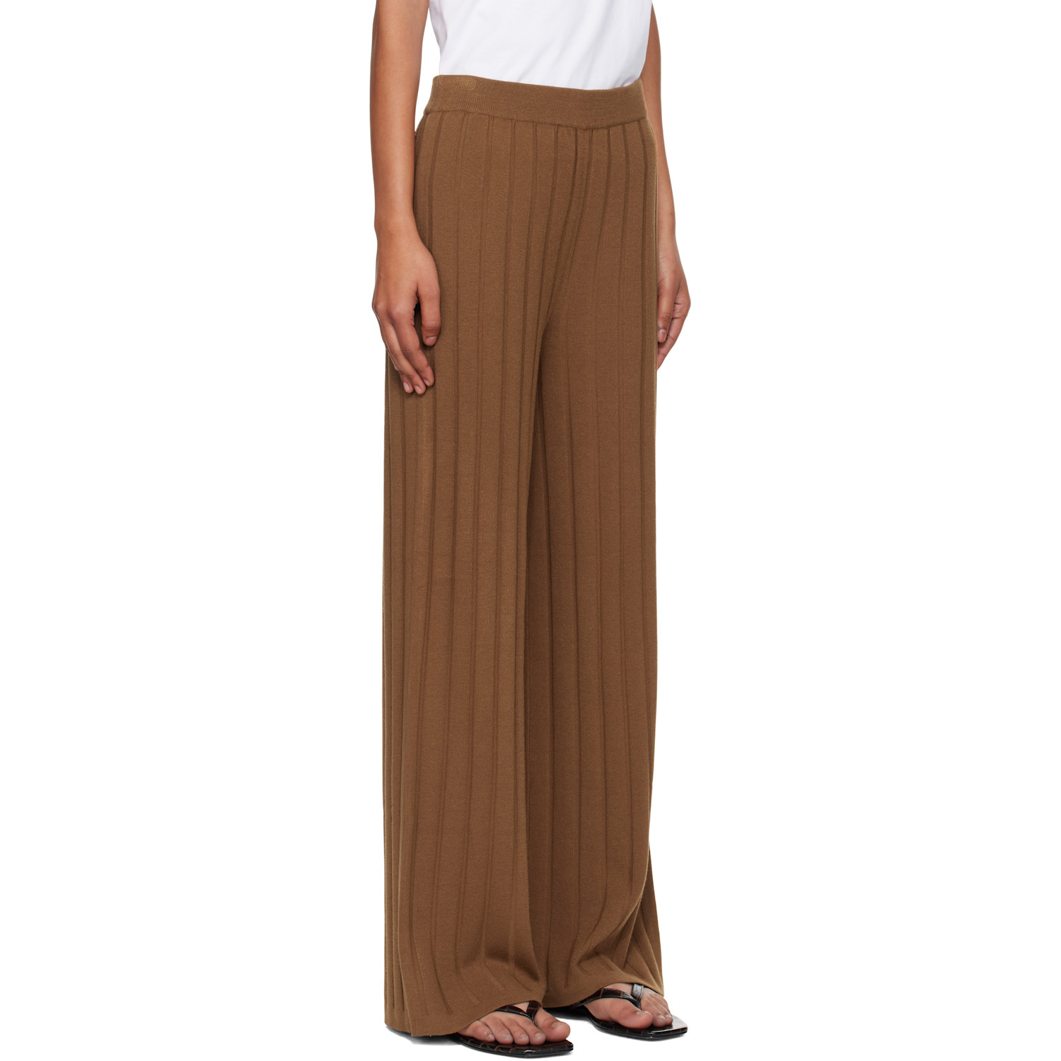  Mm By Max Mara Brown Tema Lounge Pants 