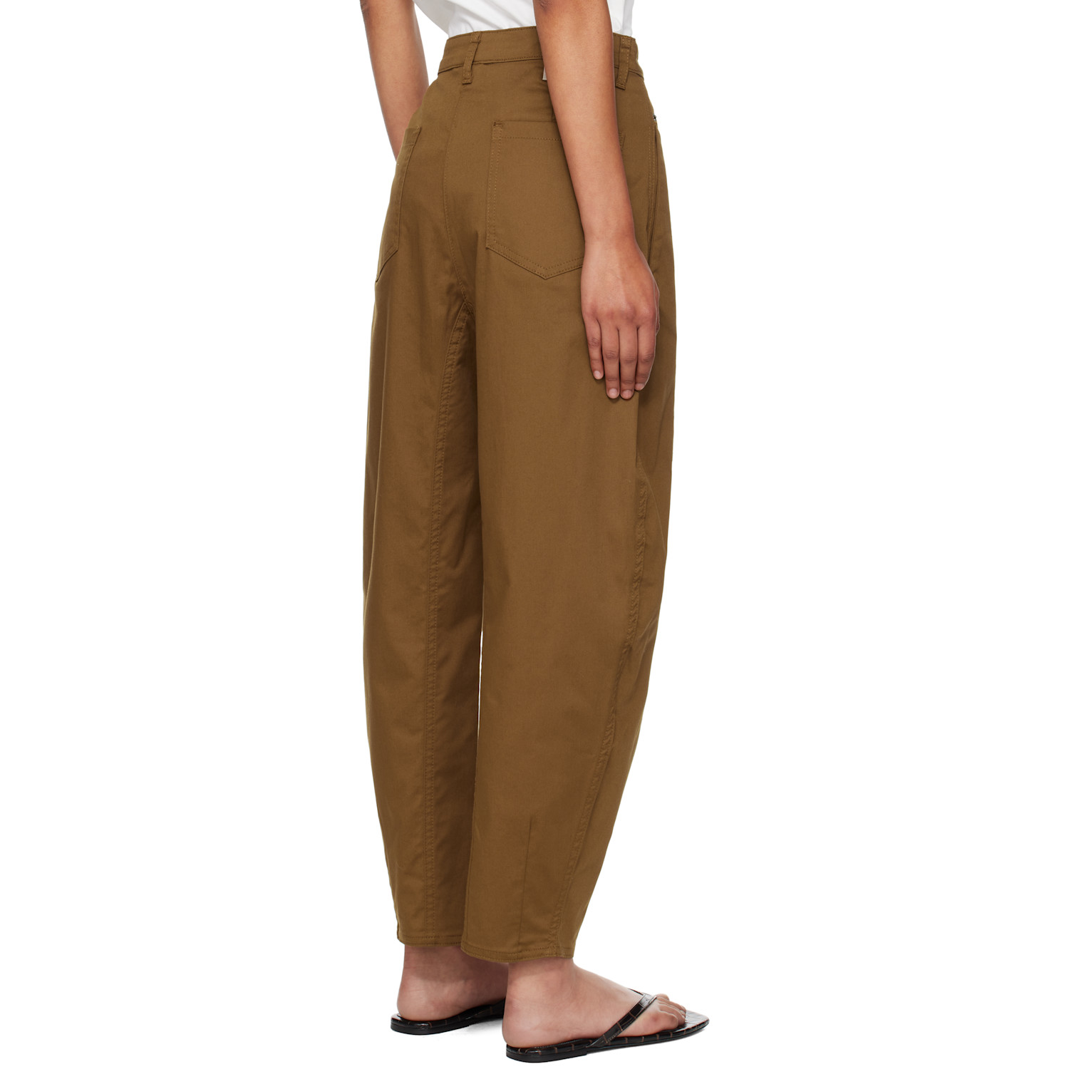  Mm By Max Mara Brown Etere Trousers 