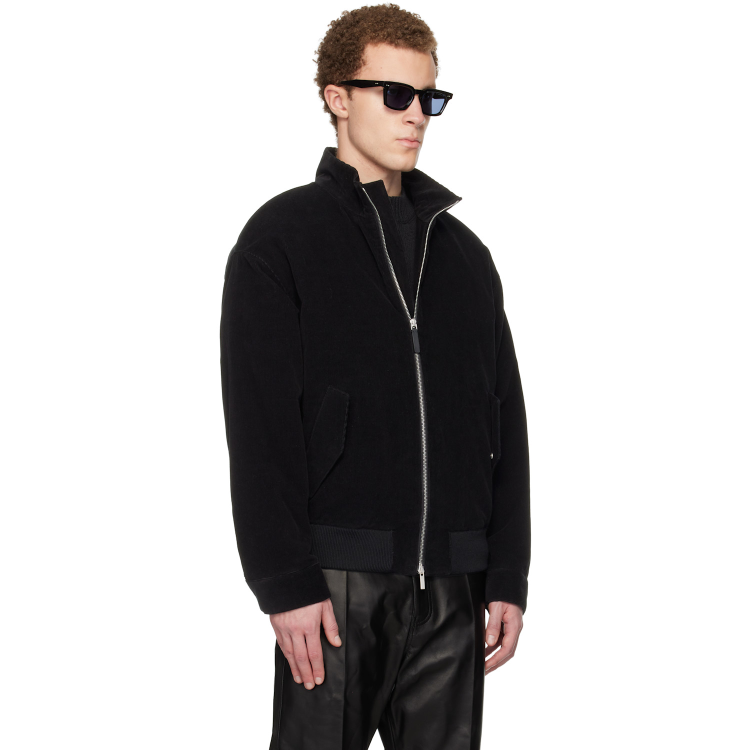  Ferragamo Black Insulated Jacket 