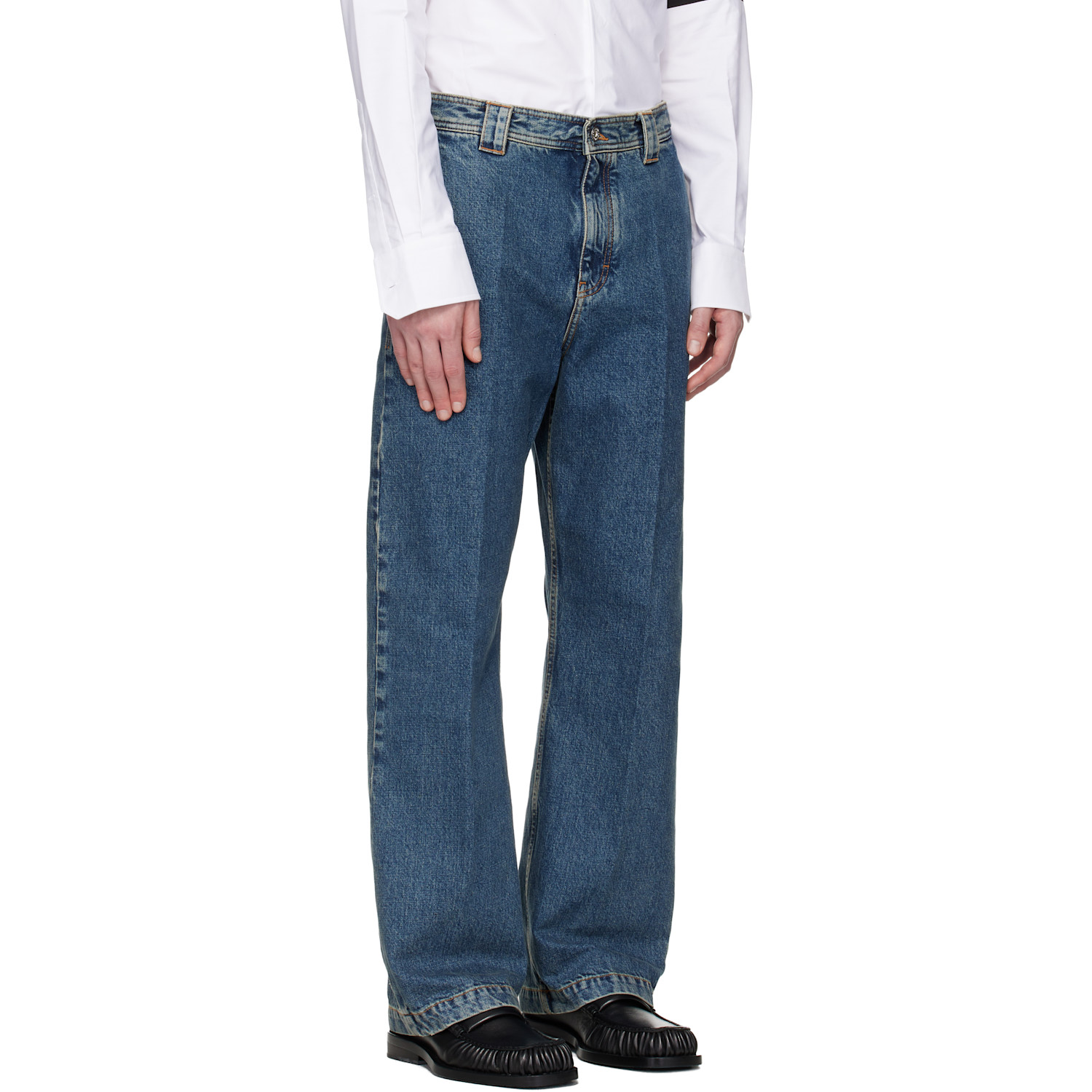  Ferragamo Blue Workwear Jeans 