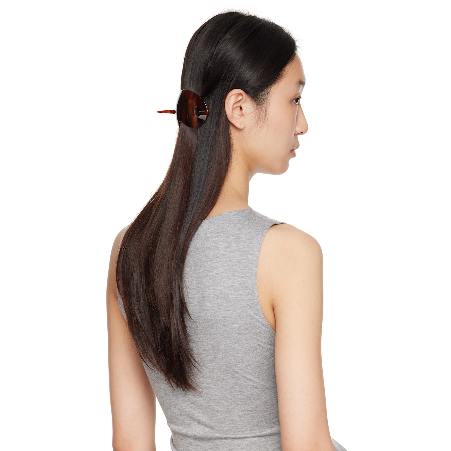  Gohar World Brown & Black Bean Barrette 