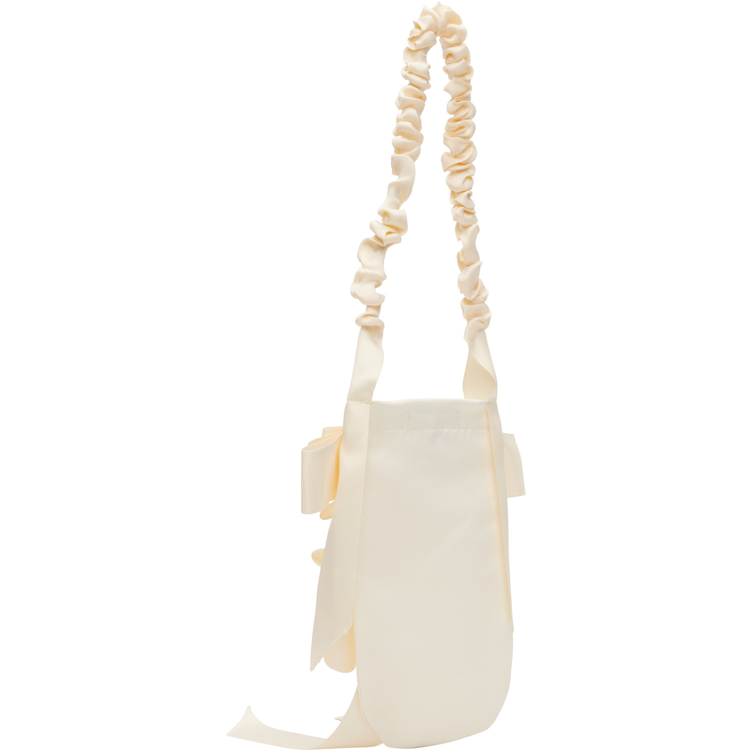  Gohar World Off-white Demi-baguette Bag 