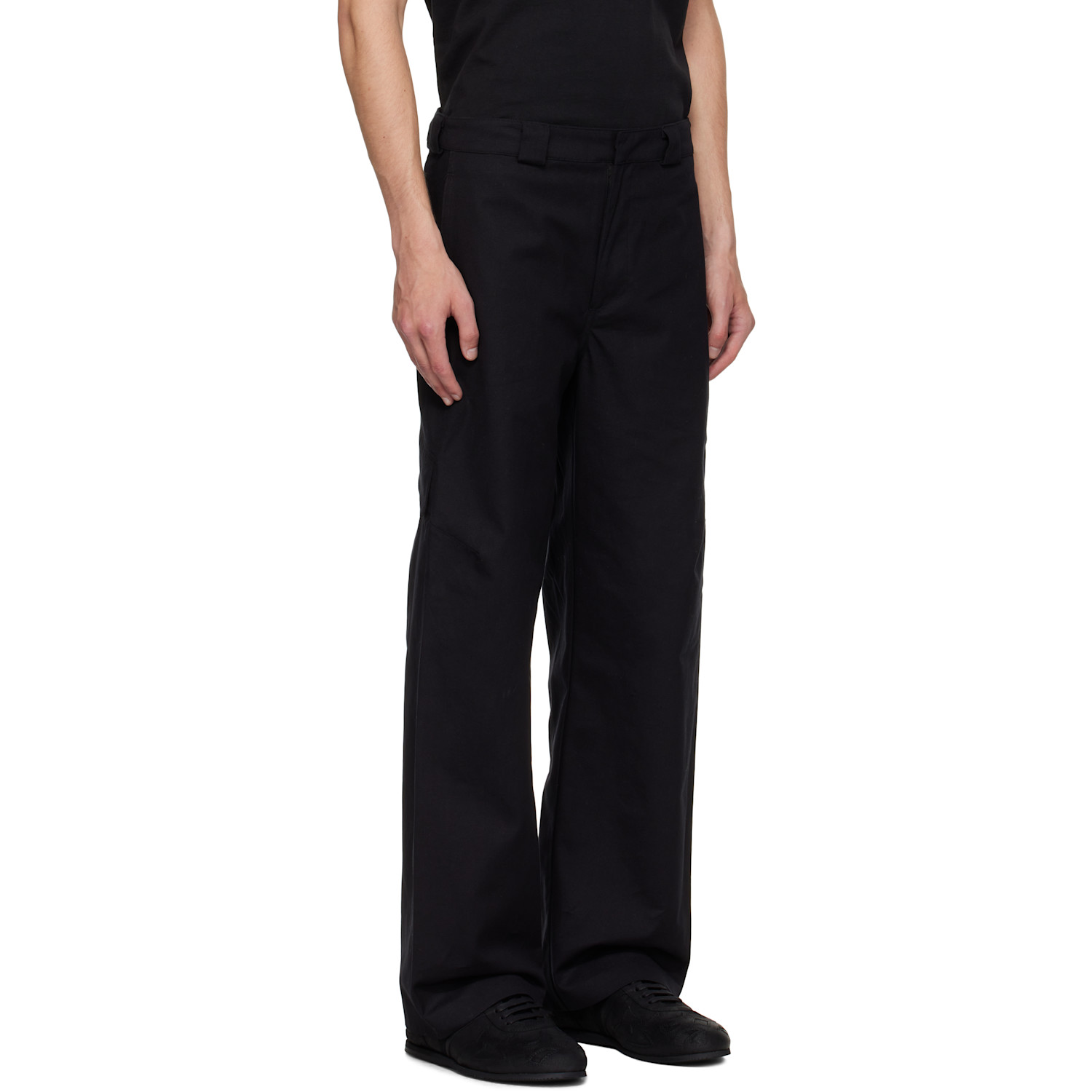  J Eongl I Black Heavyweight Cargo Pants 