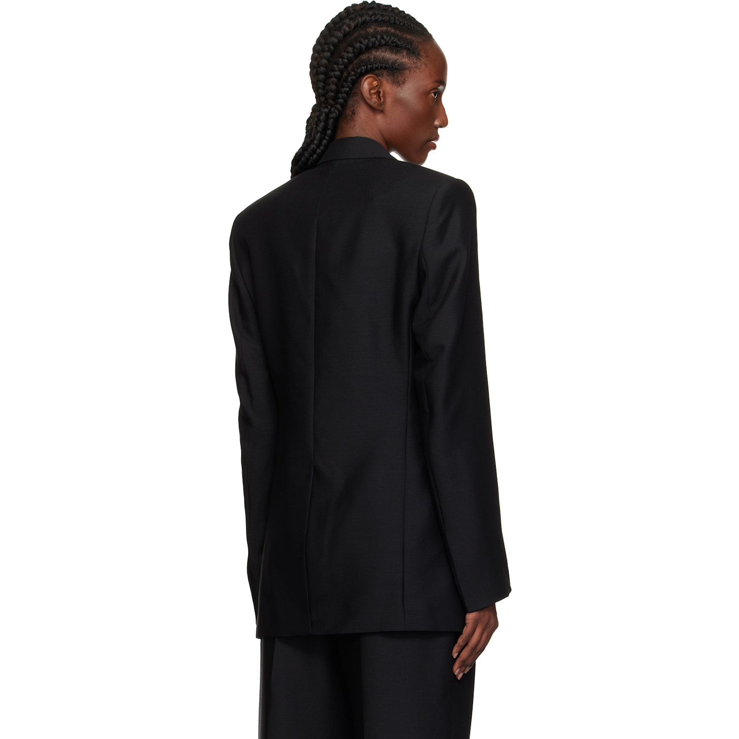  Wardrobe.nyc Black Light Longline Blazer 