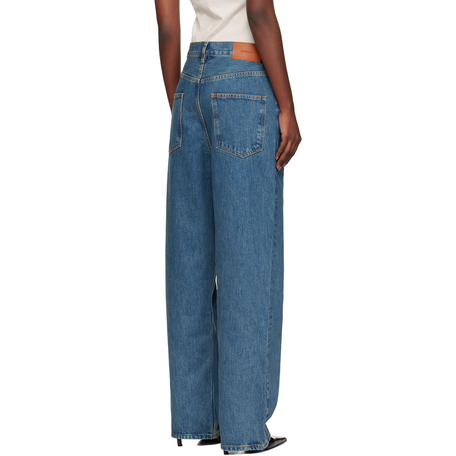  Wardrobe.nyc Blue Low-rise Jeans 