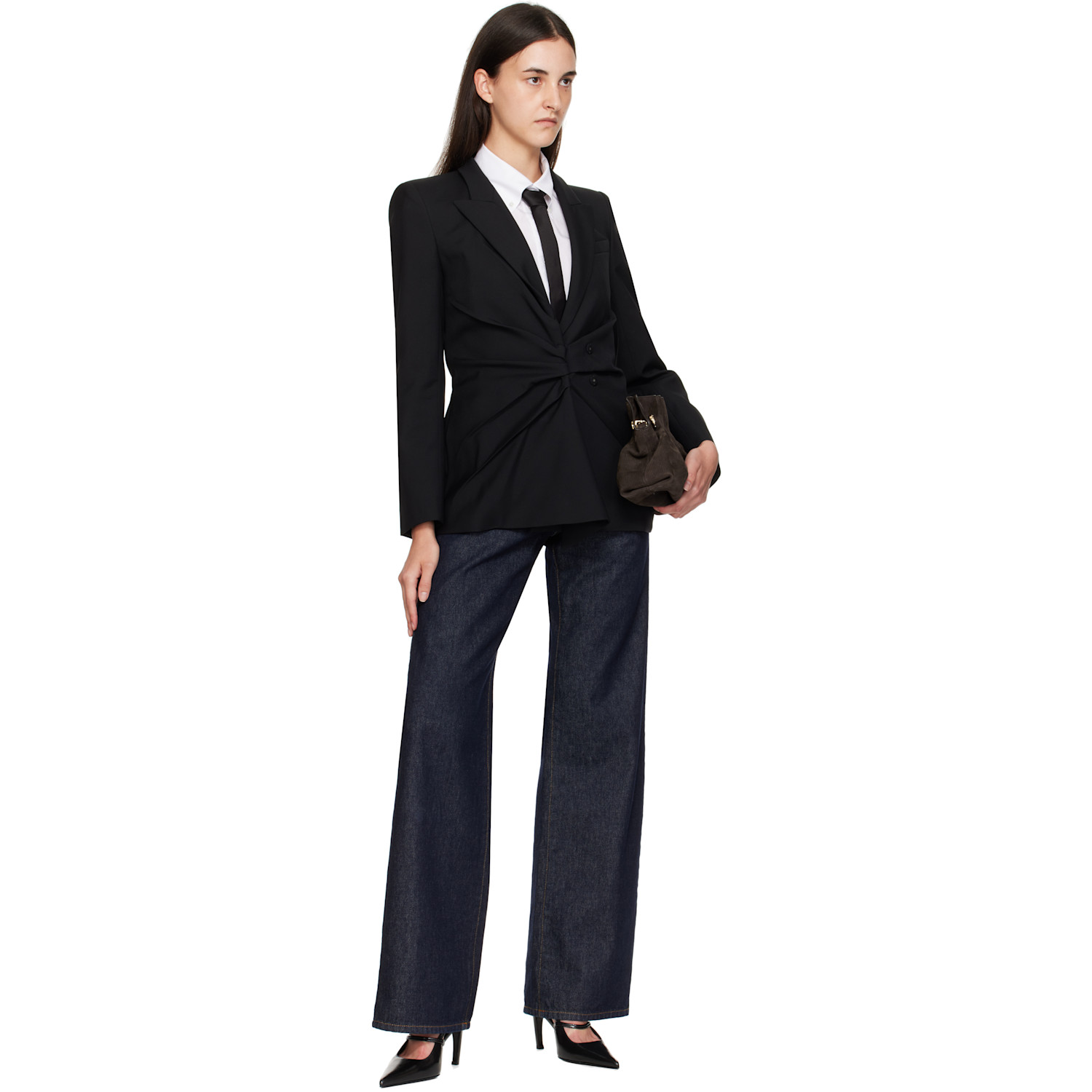  Givenchy Black Silk Tie 