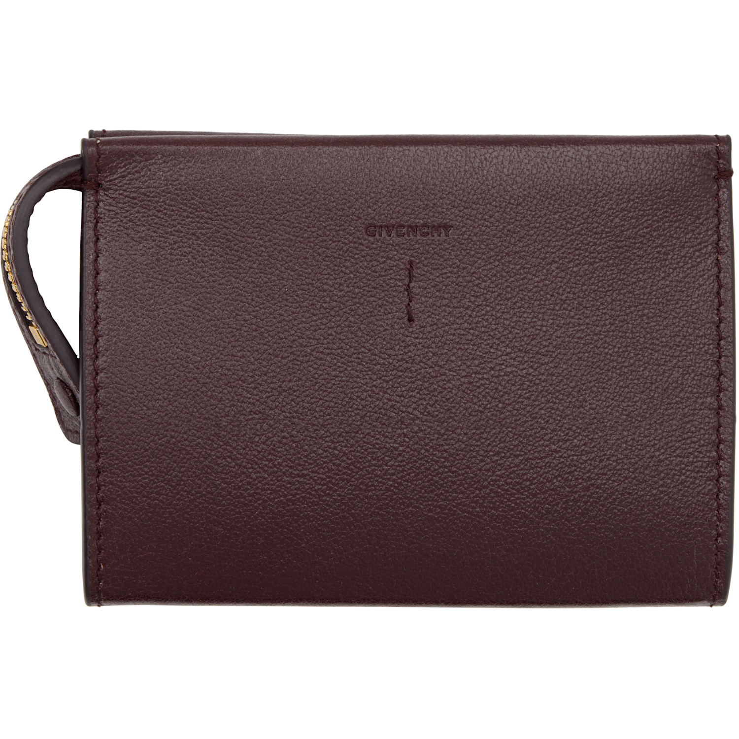  Givenchy Burgundy Day Zipped Card Holder 
