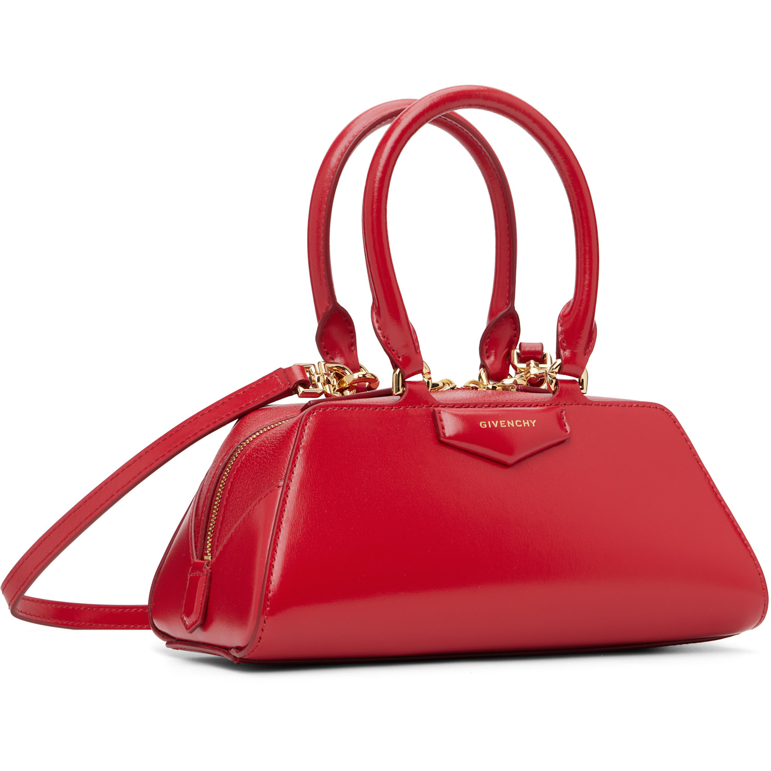  Givenchy Red Mini Antigona East-west Bag 