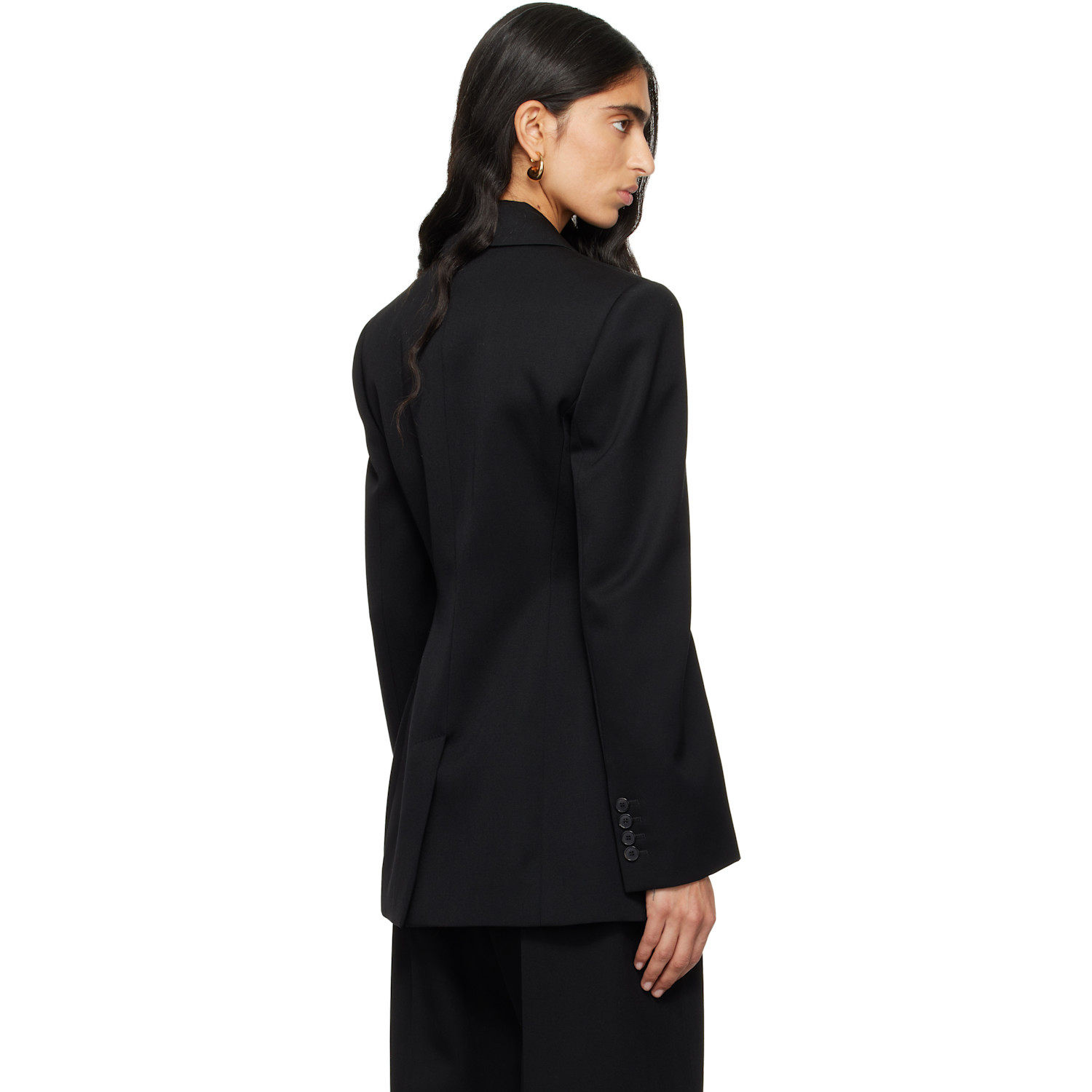  Givenchy Black Double Breasted Tuxedo Blazer 