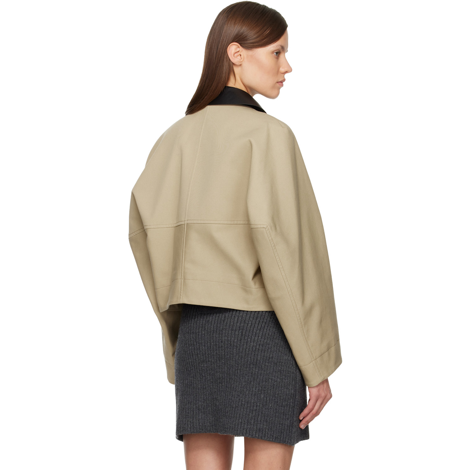  Givenchy Beige Cropped Peacoat 