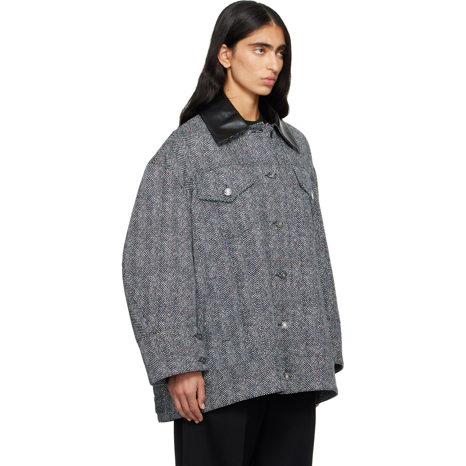  Givenchy Black & White Utility Jacket 