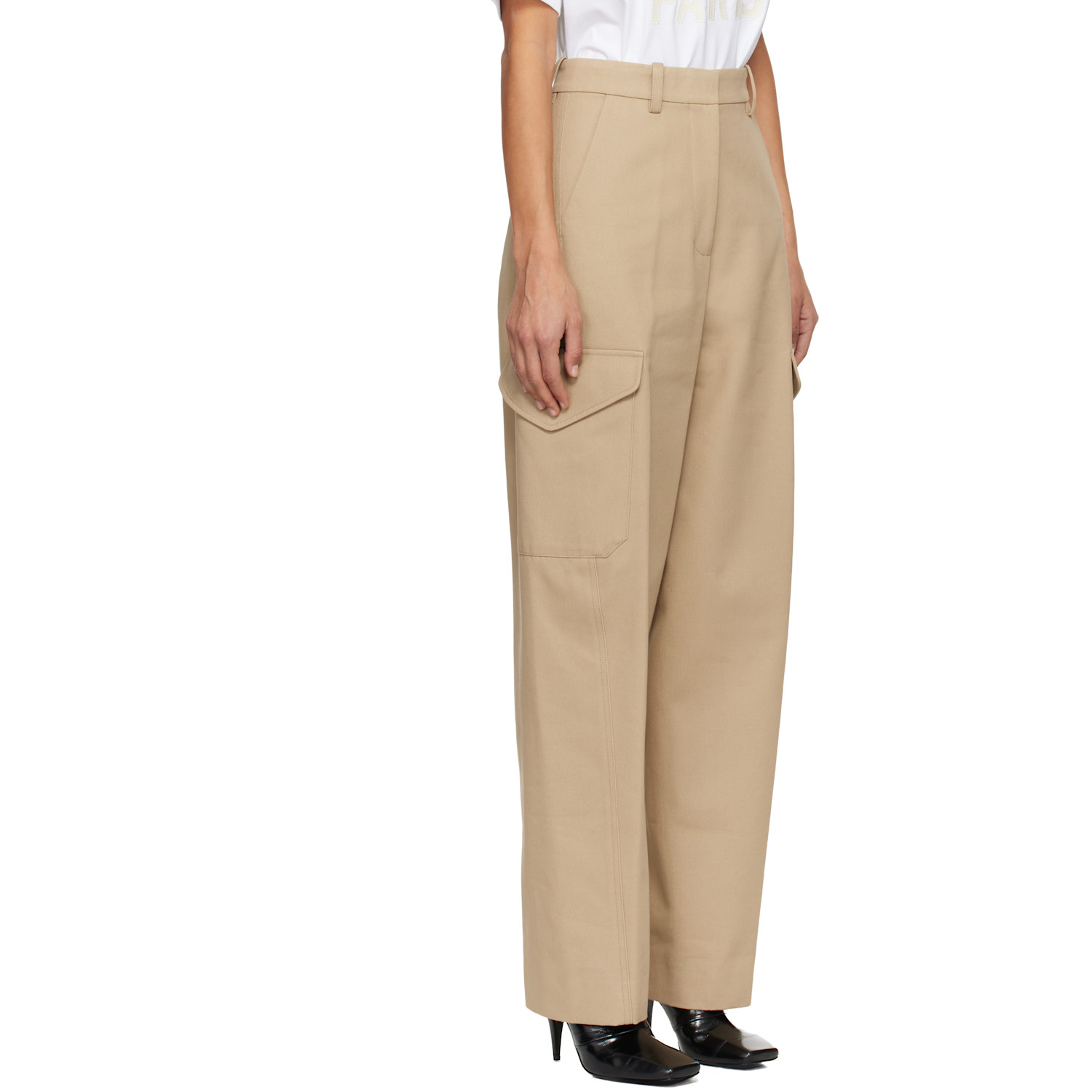  Givenchy Beige Cocoon Utility Trousers 