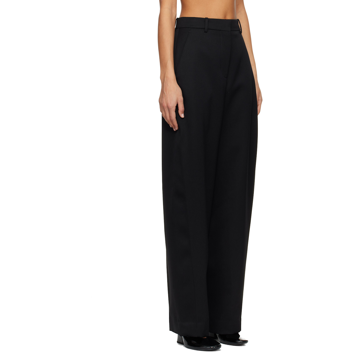  Givenchy Black Cocoon Tailored Trousers 