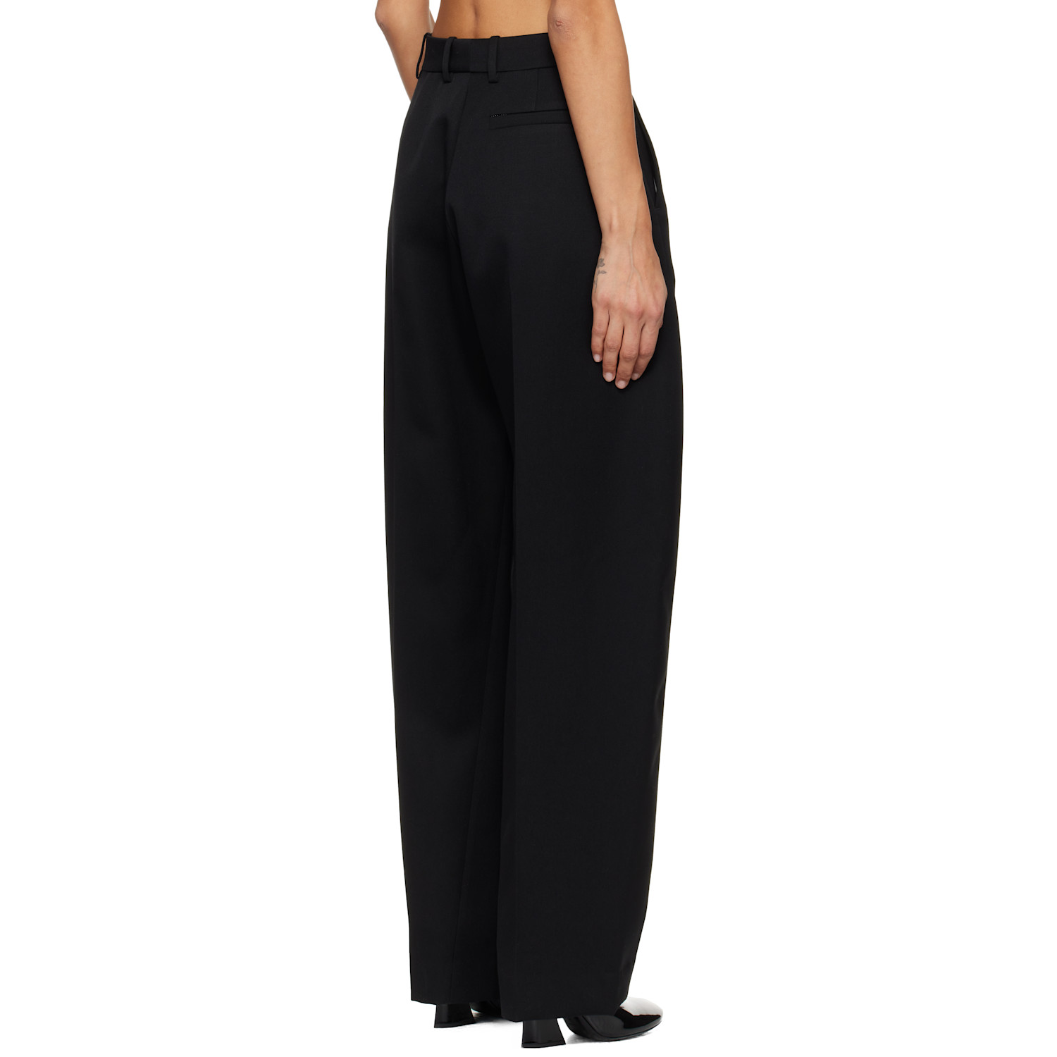  Givenchy Black Cocoon Tailored Trousers 