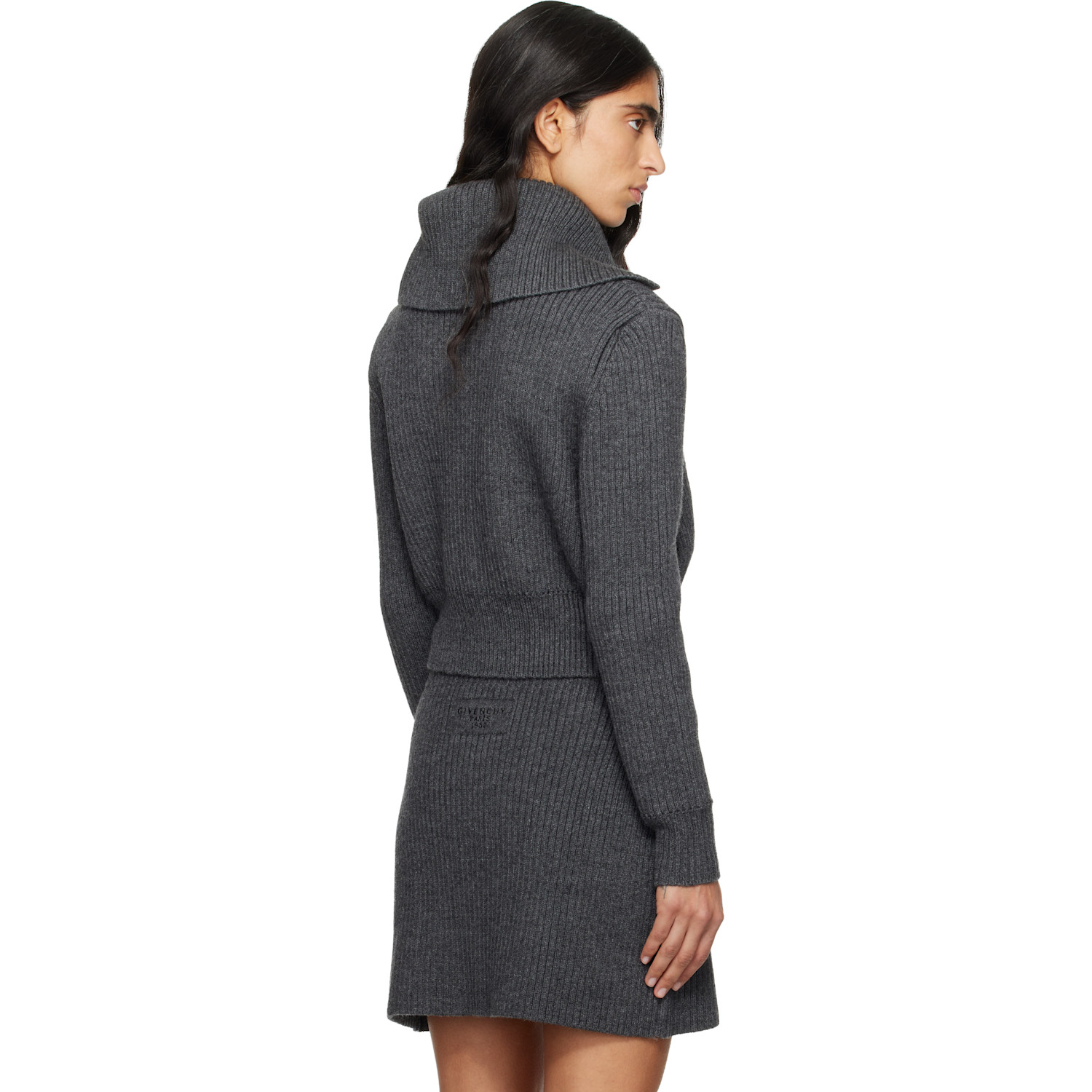  Givenchy Gray Wool Cardigan 