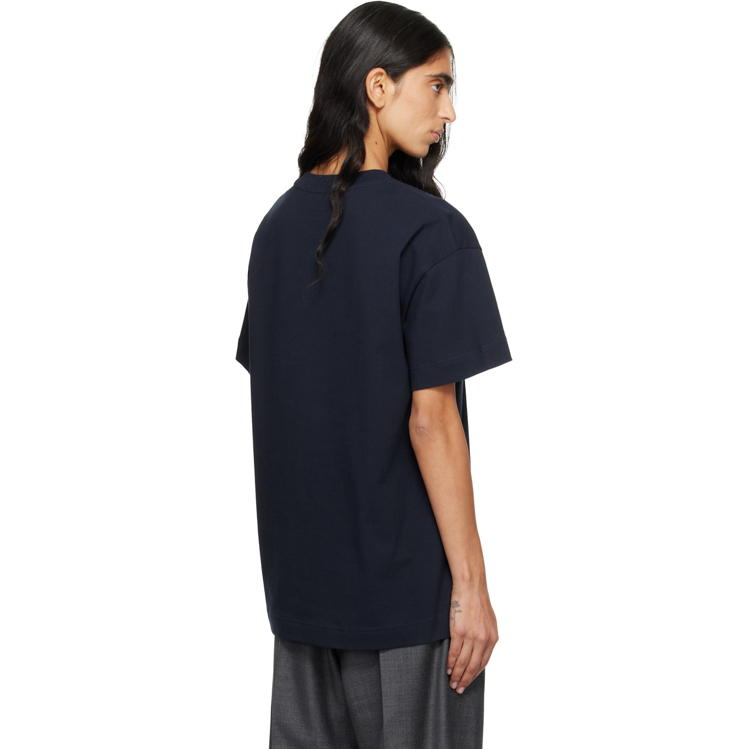  Givenchy Navy 'givenchy Paris' Boxy Fit T-shirt 