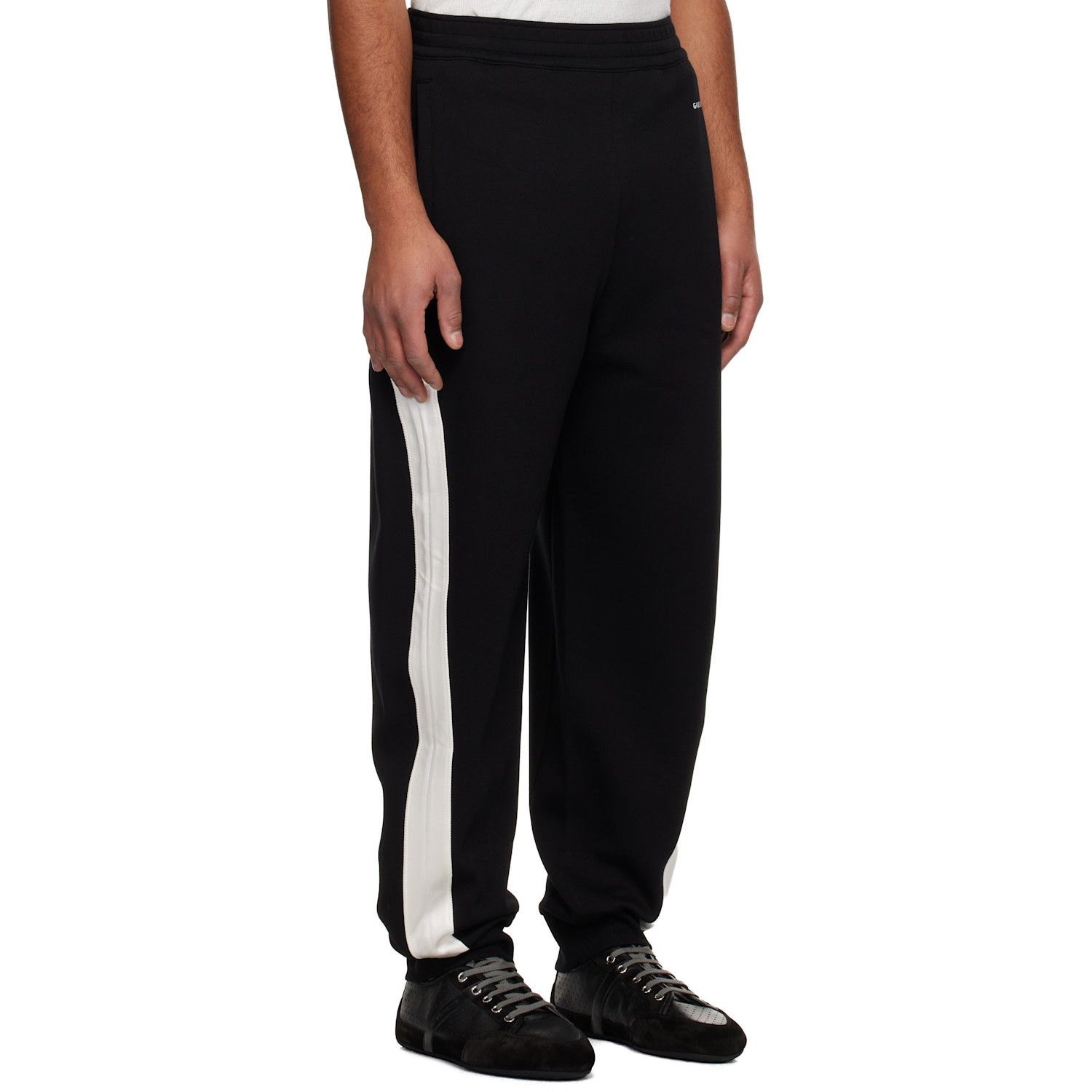  Givenchy Black Open Seam Contrast Sweatpants 