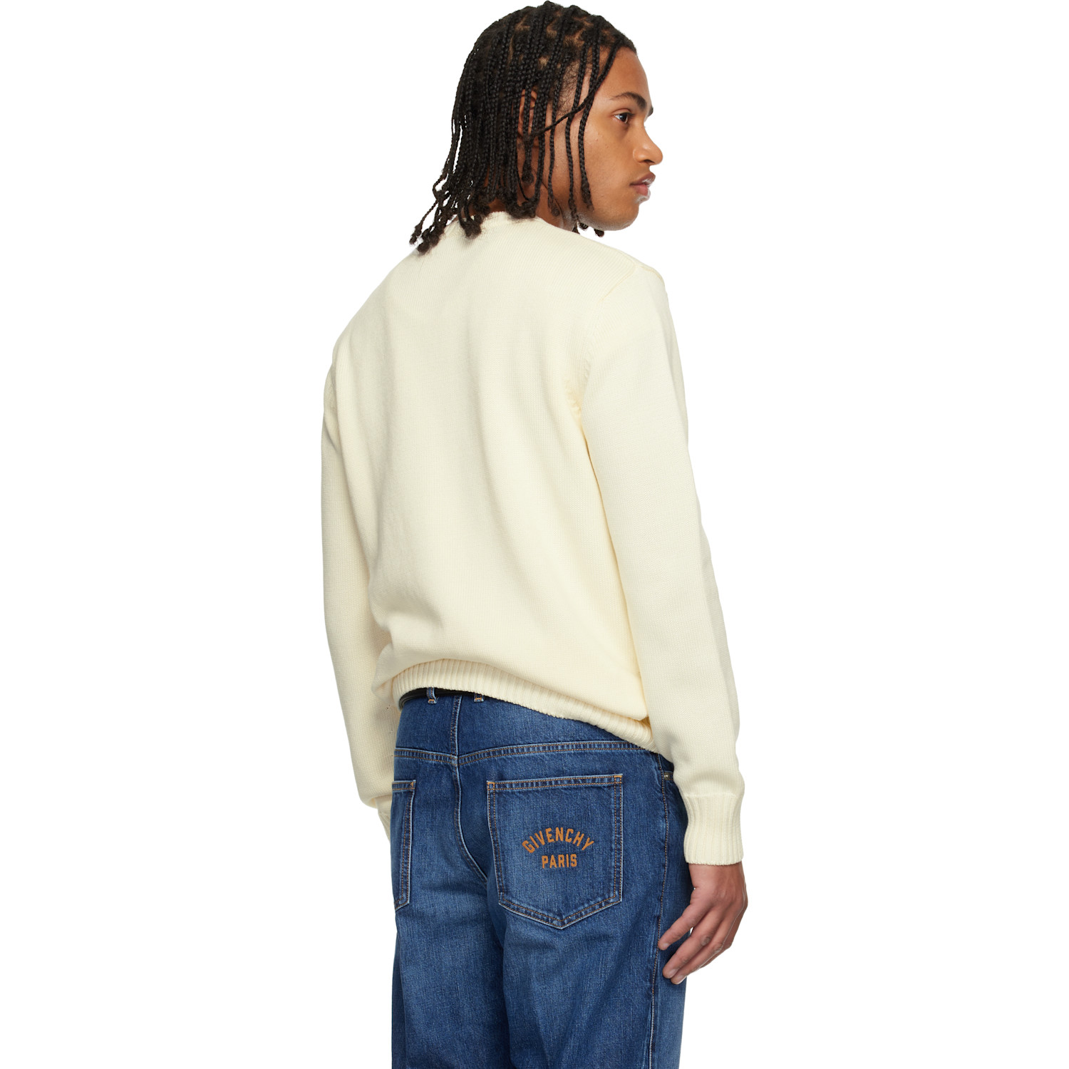  Givenchy Off-white Cotton Knit Sweater 