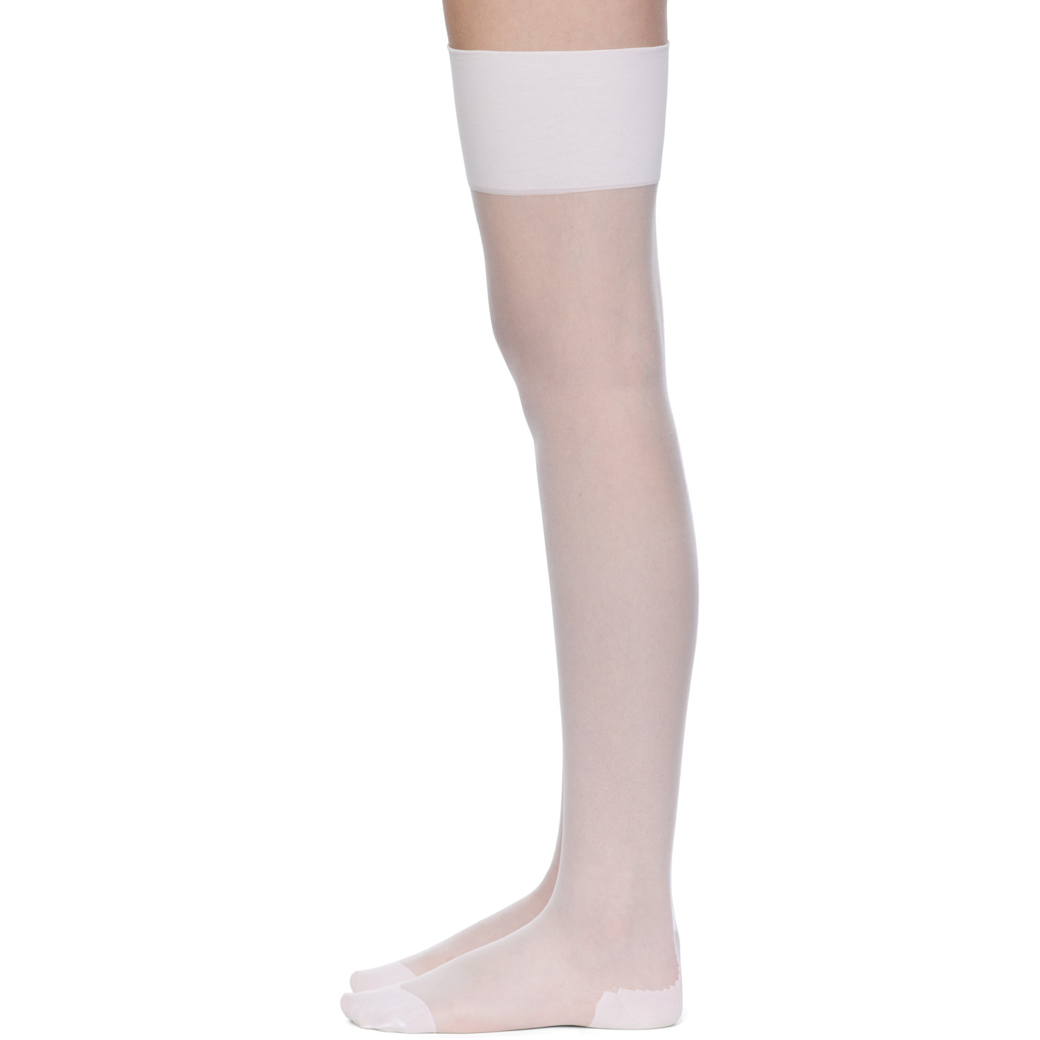  Agent Provocateur White Amber Stocking Socks 