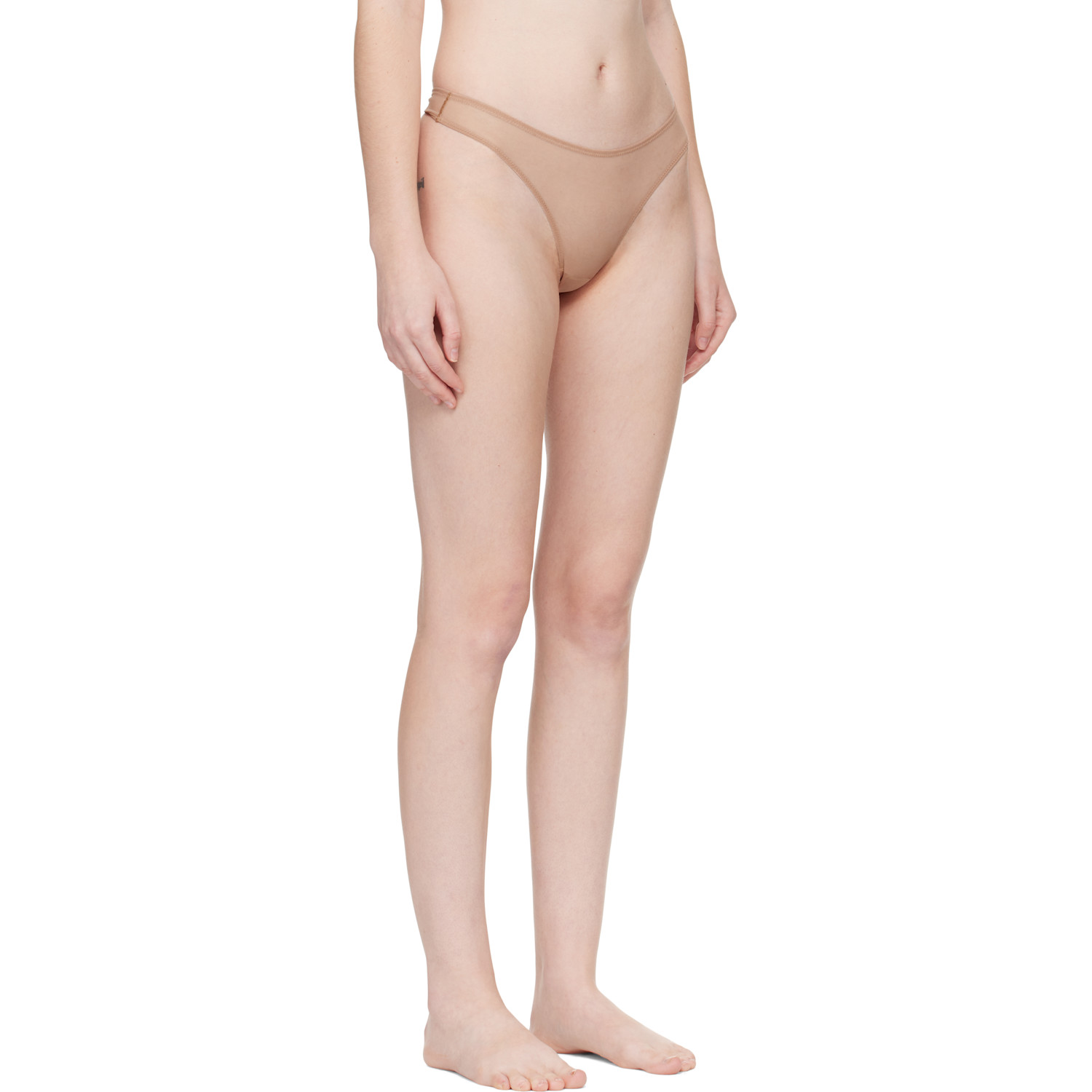  Agent Provocateur Beige Lucky Thong 