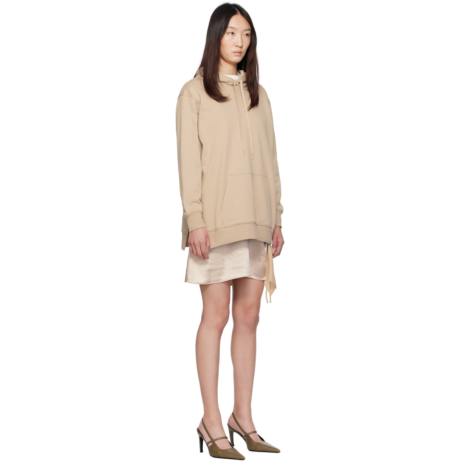  3.1 Phillip Lim Beige Combo Hoodie & Minidress Set 