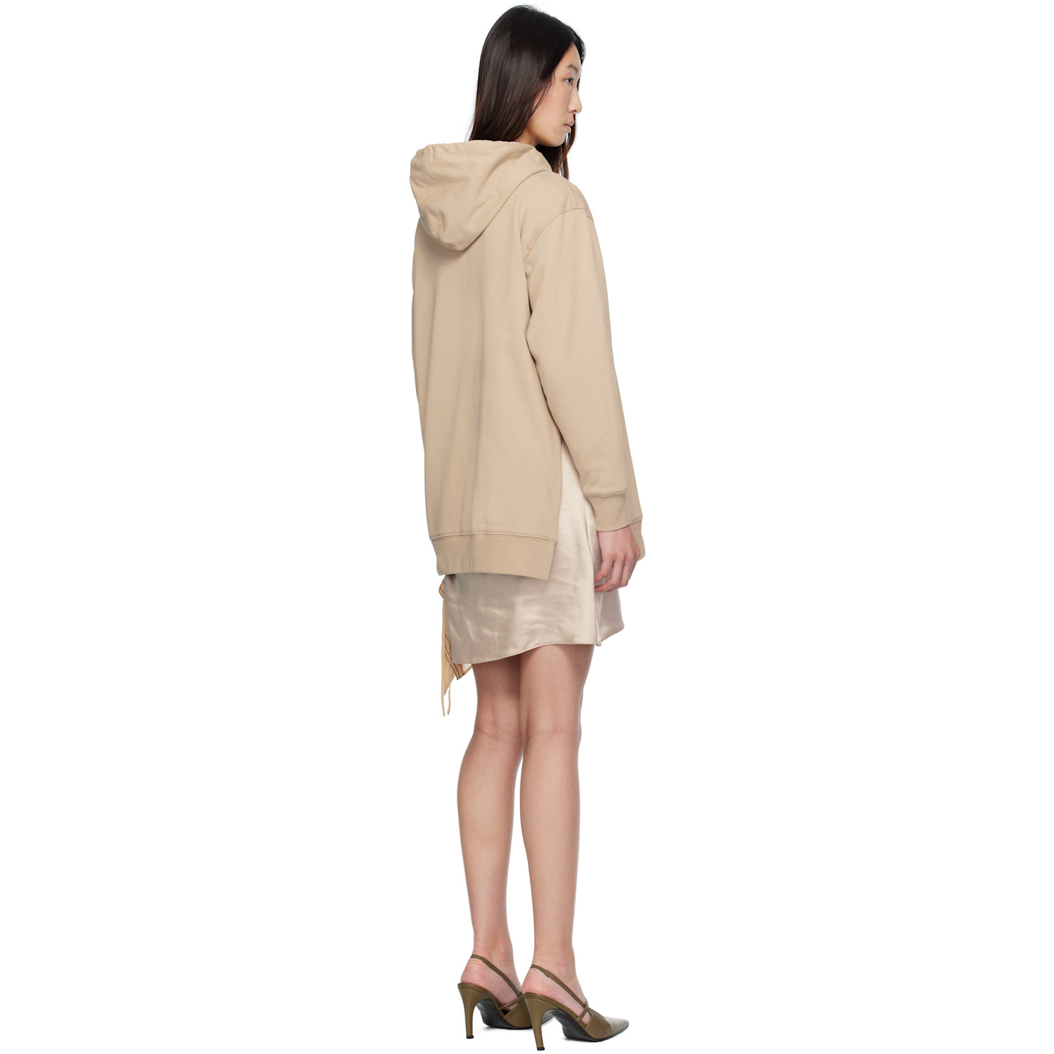  3.1 Phillip Lim Beige Combo Hoodie & Minidress Set 