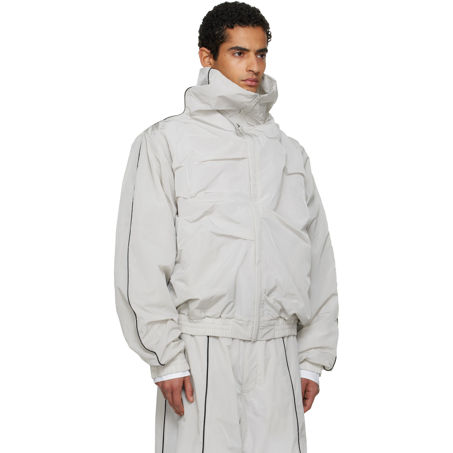  Alainpaul Gray Movement Track Jacket 