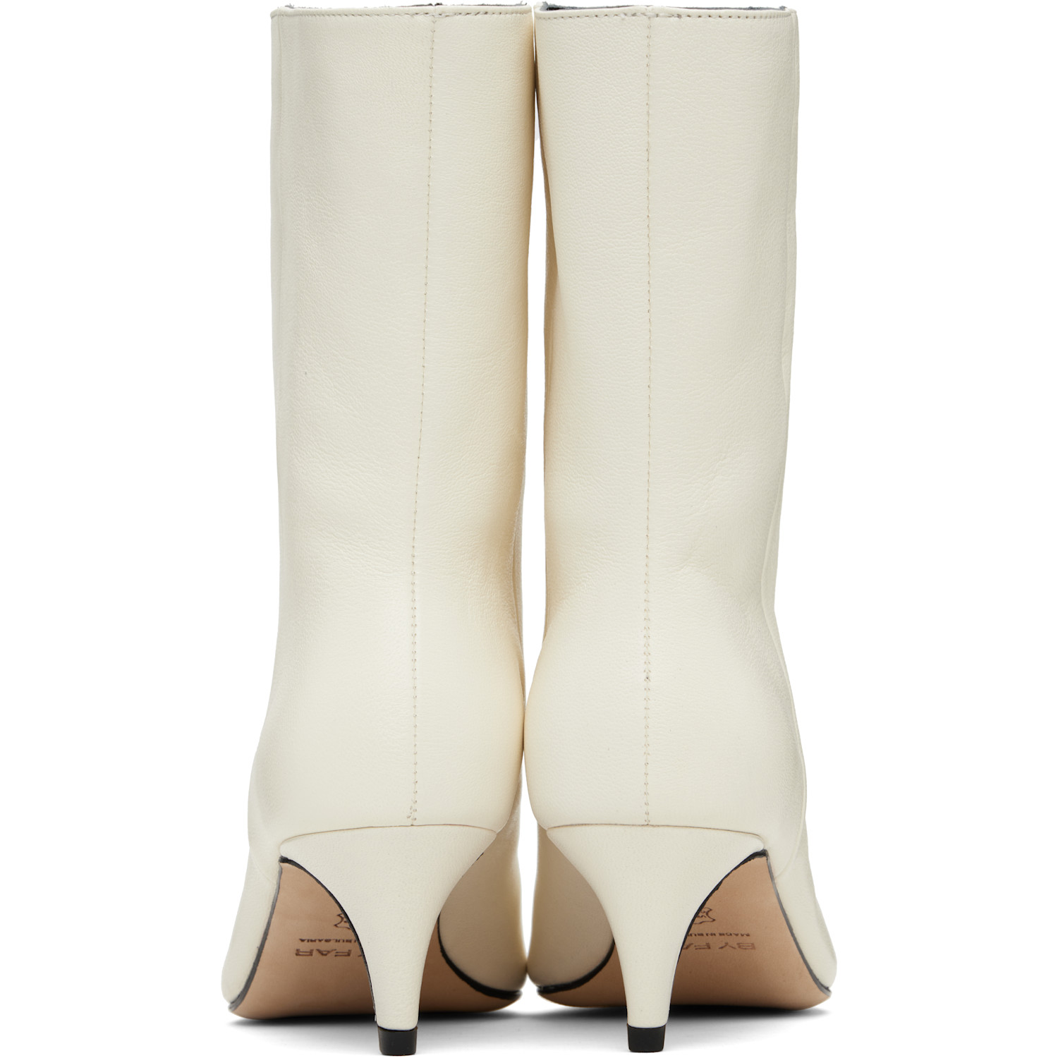  By Far Off-white Lysander Washed Leather Boots 