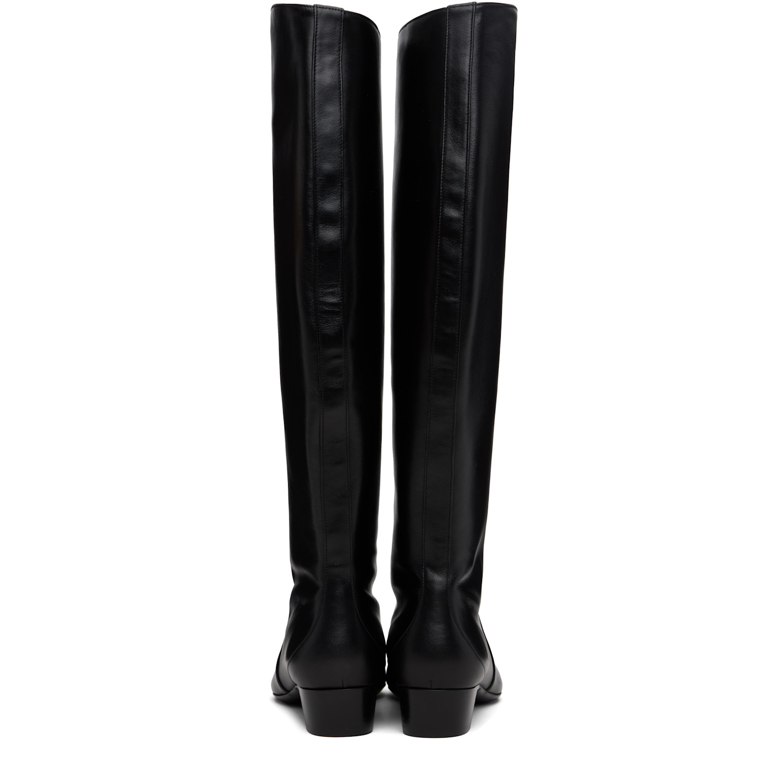  By Far Black Pascal Nappa Leather Tall Boots 