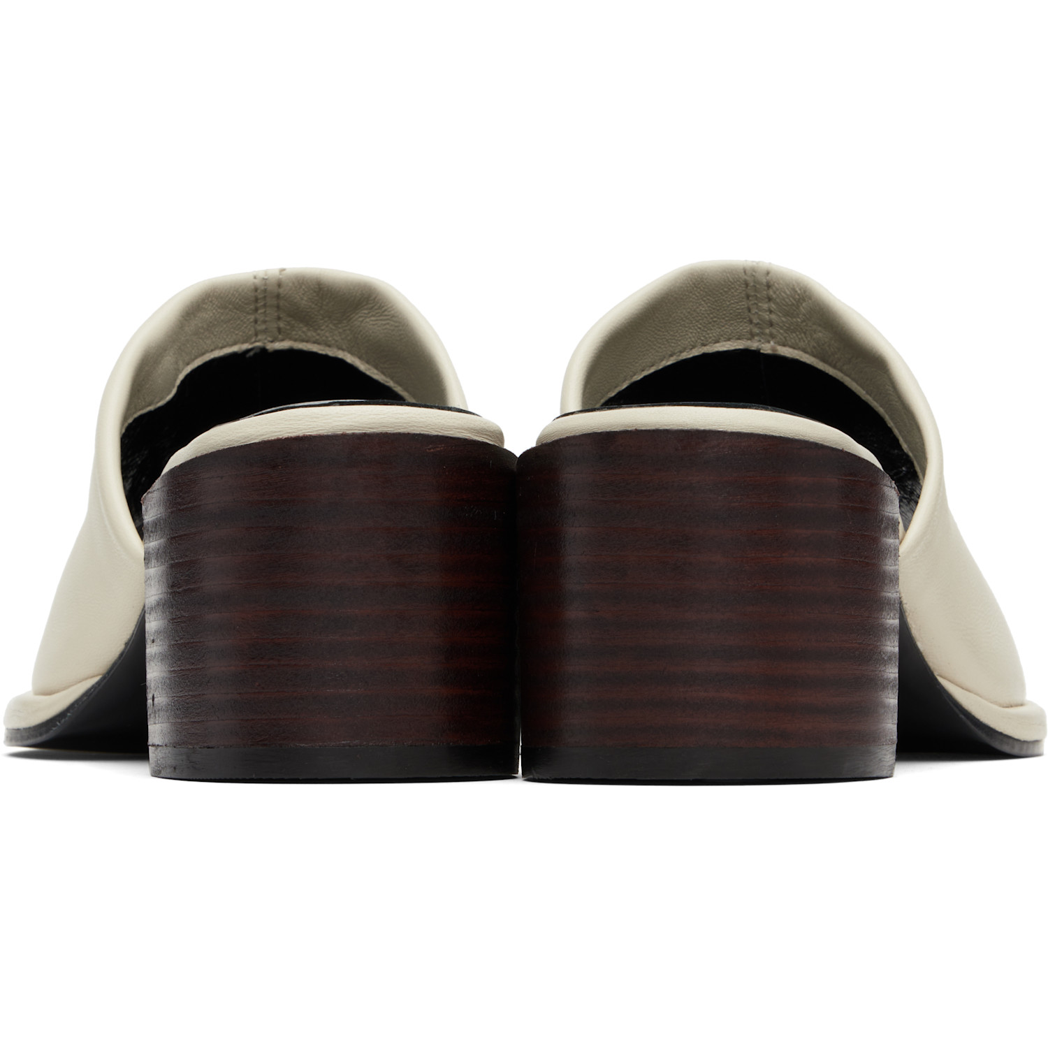  By Far Off-white Francisco Lamb Nappa Heeled Sandals 