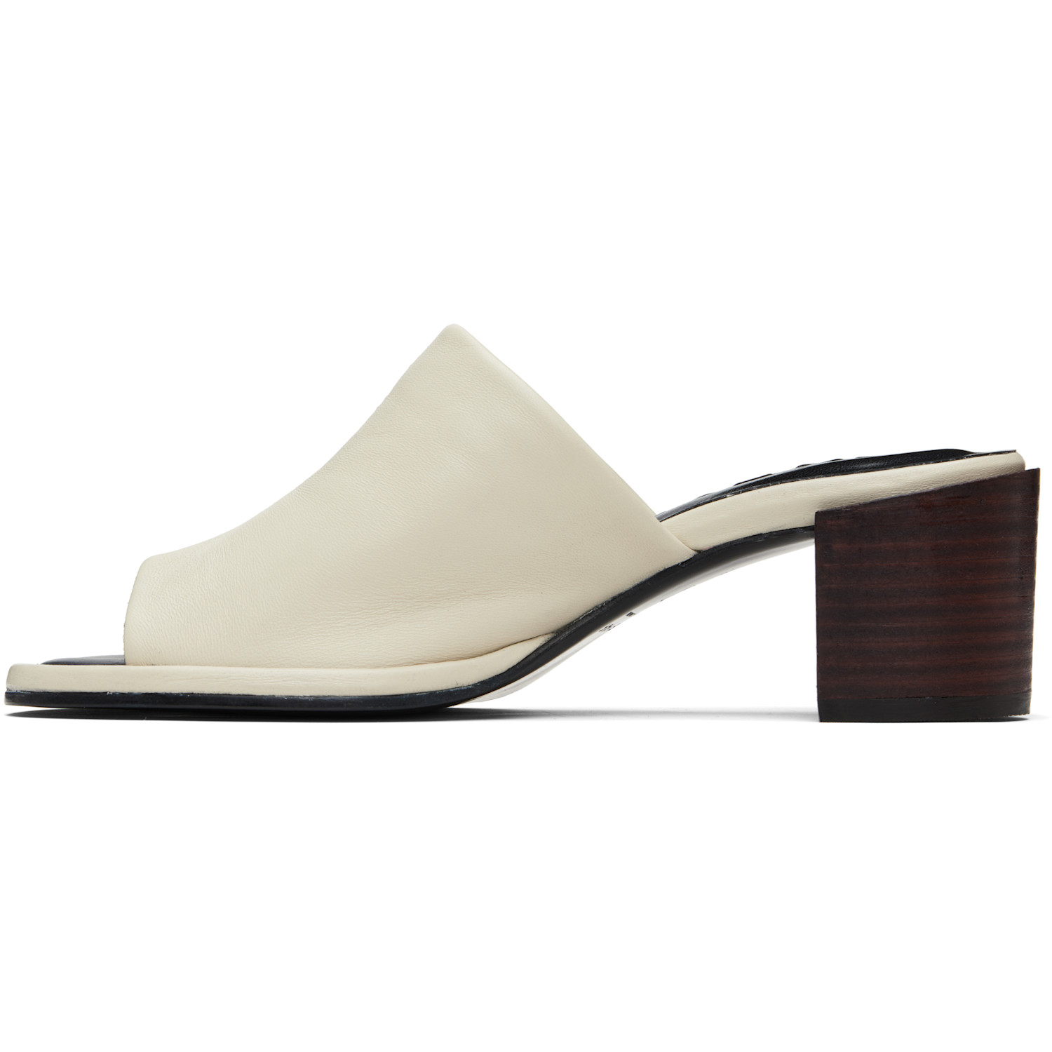 By Far Off-white Francisco Lamb Nappa Heeled Sandals 