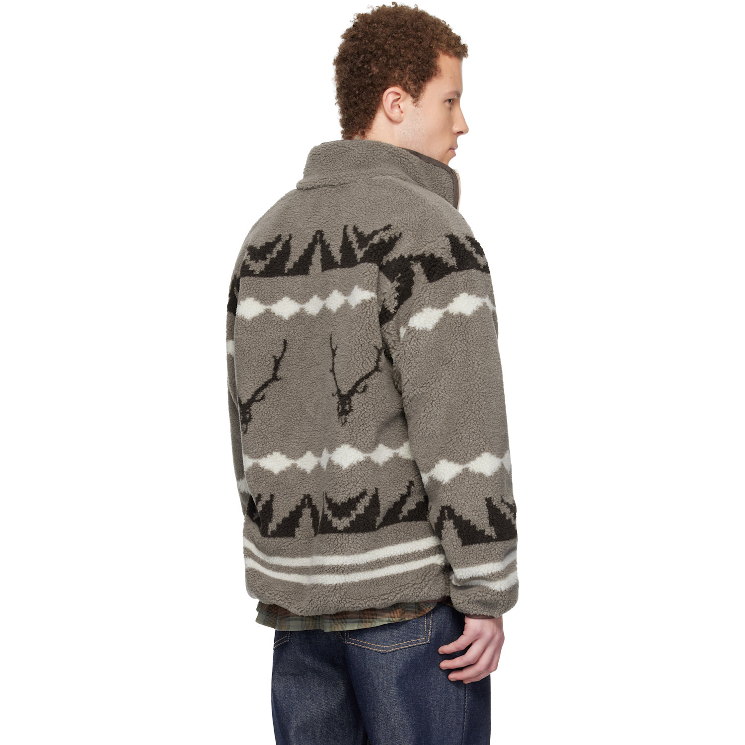  South2 West8 Taupe Piping Jacket 