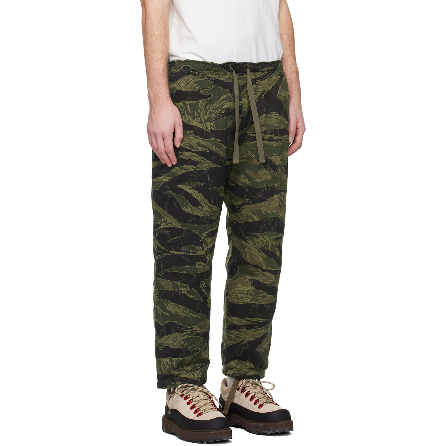  South2 West8 Khaki String Slack Trousers 