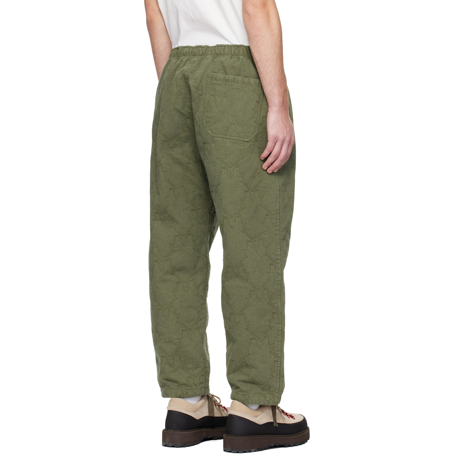  South2 West8 Khaki String Slack Trousers 