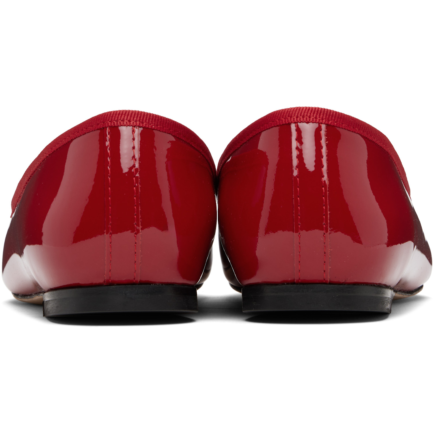  Repetto Red Cendrillon Pointed-toe Ballerina Flats 