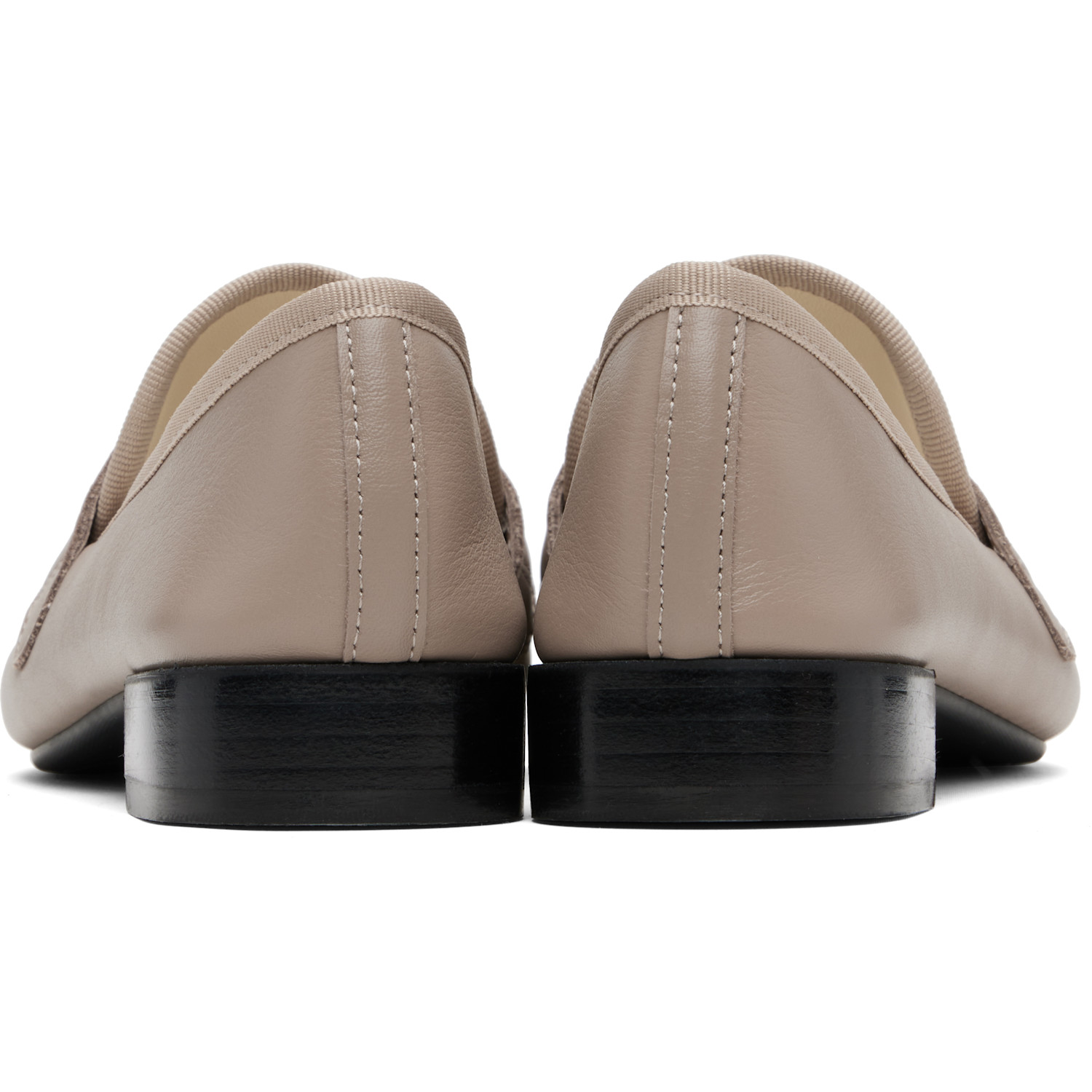  Repetto Taupe Michael Rubber-sole Loafers 