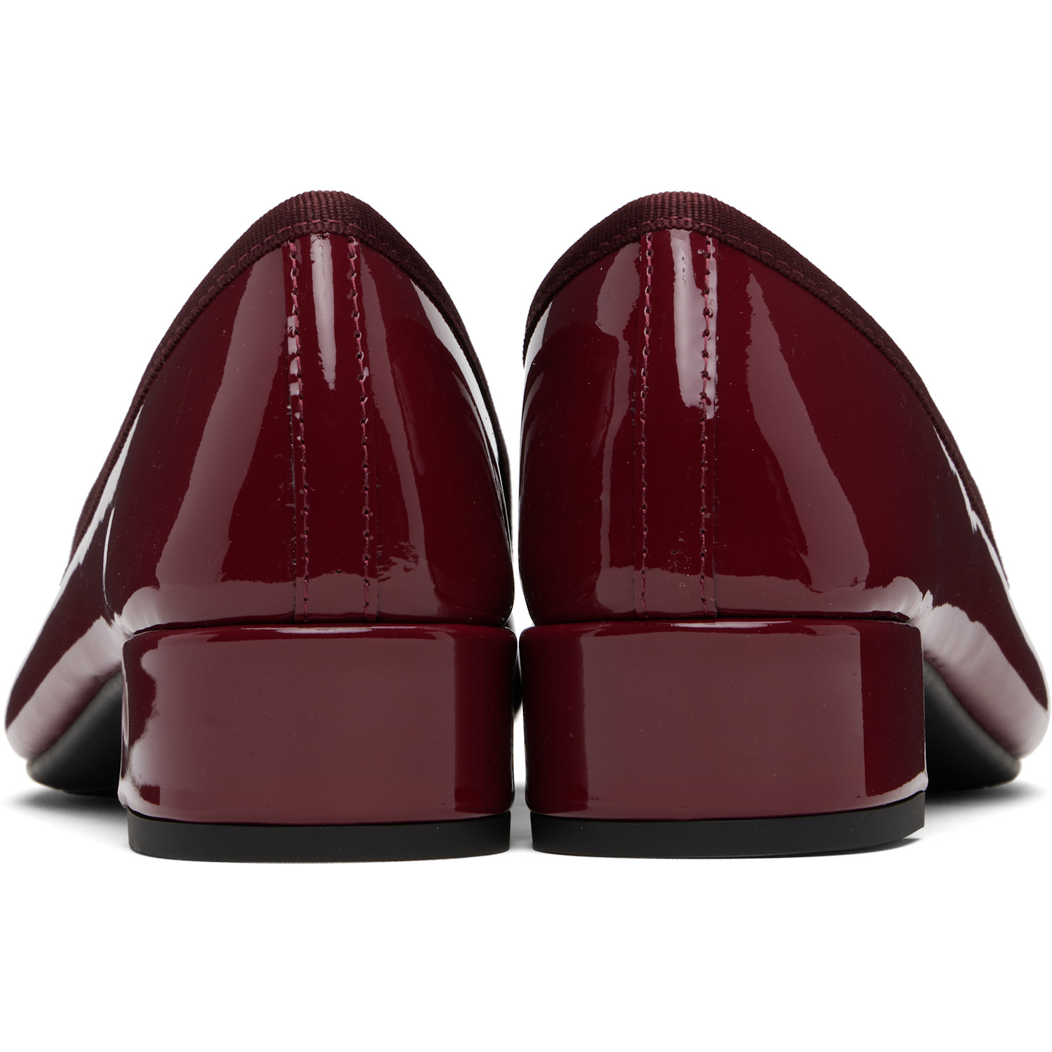  Repetto Burgundy Camille Rubber-sole Heels 