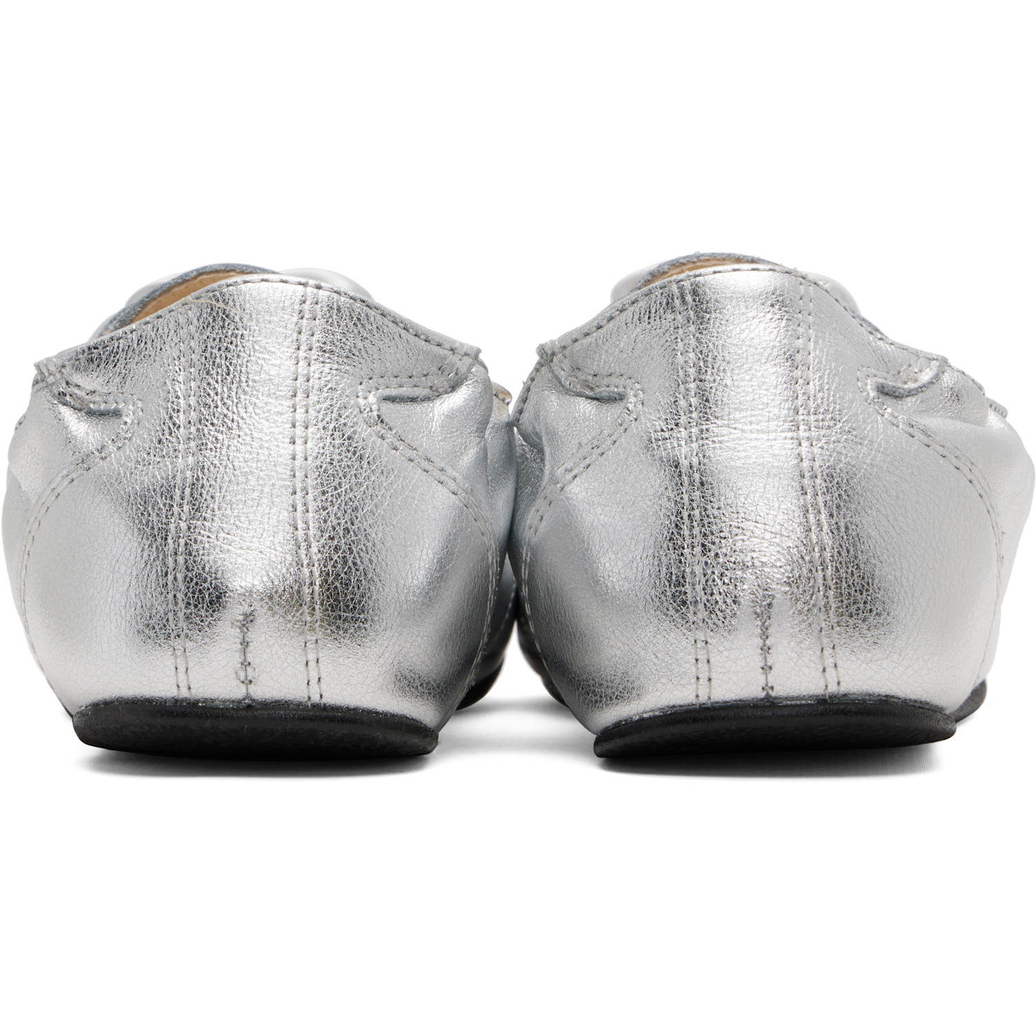  Repetto Silver Silk Tennis Sneakers 