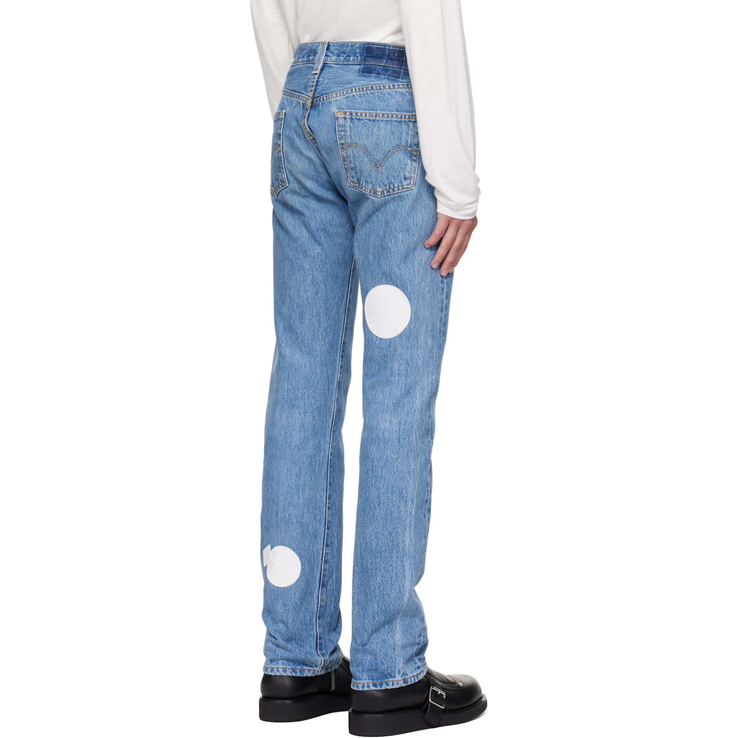  Stefan Cooke Blue Patch Jeans 