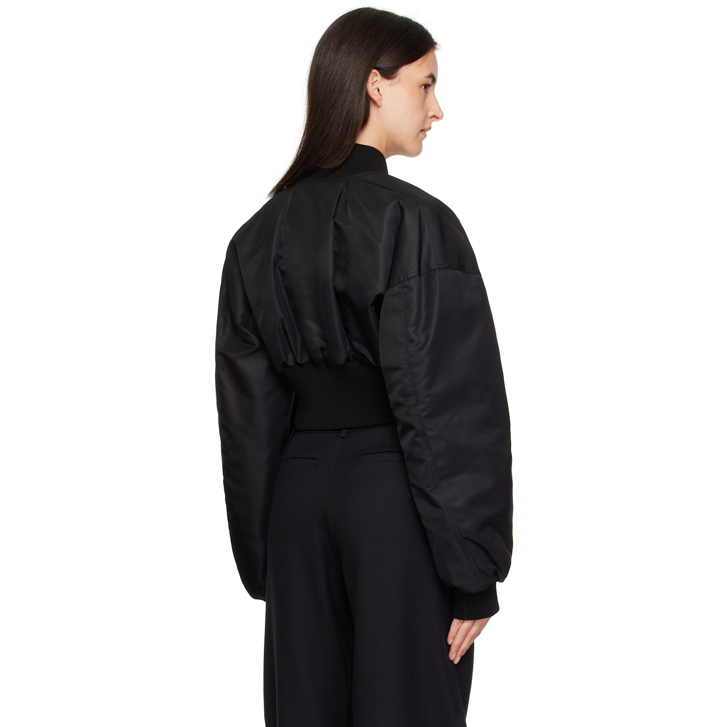 Sportmax Black Avenue Bomber Jacket 