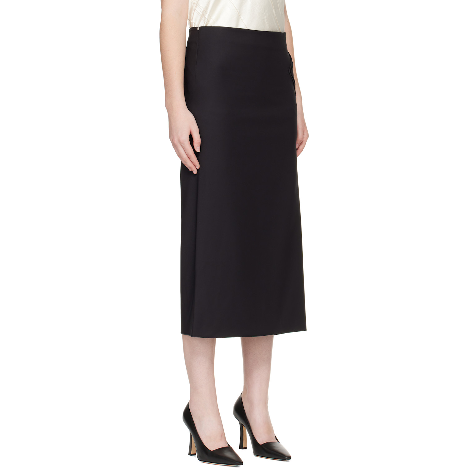  Sportmax Black Giambo Midi Skirt 