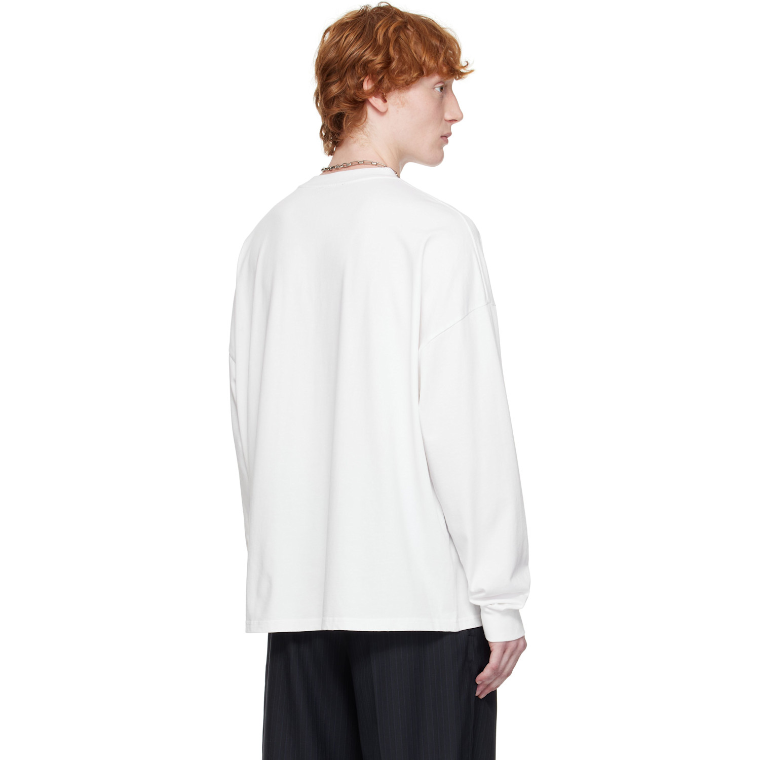  Still Kelly White Boxy Long Sleeve T-shirt 