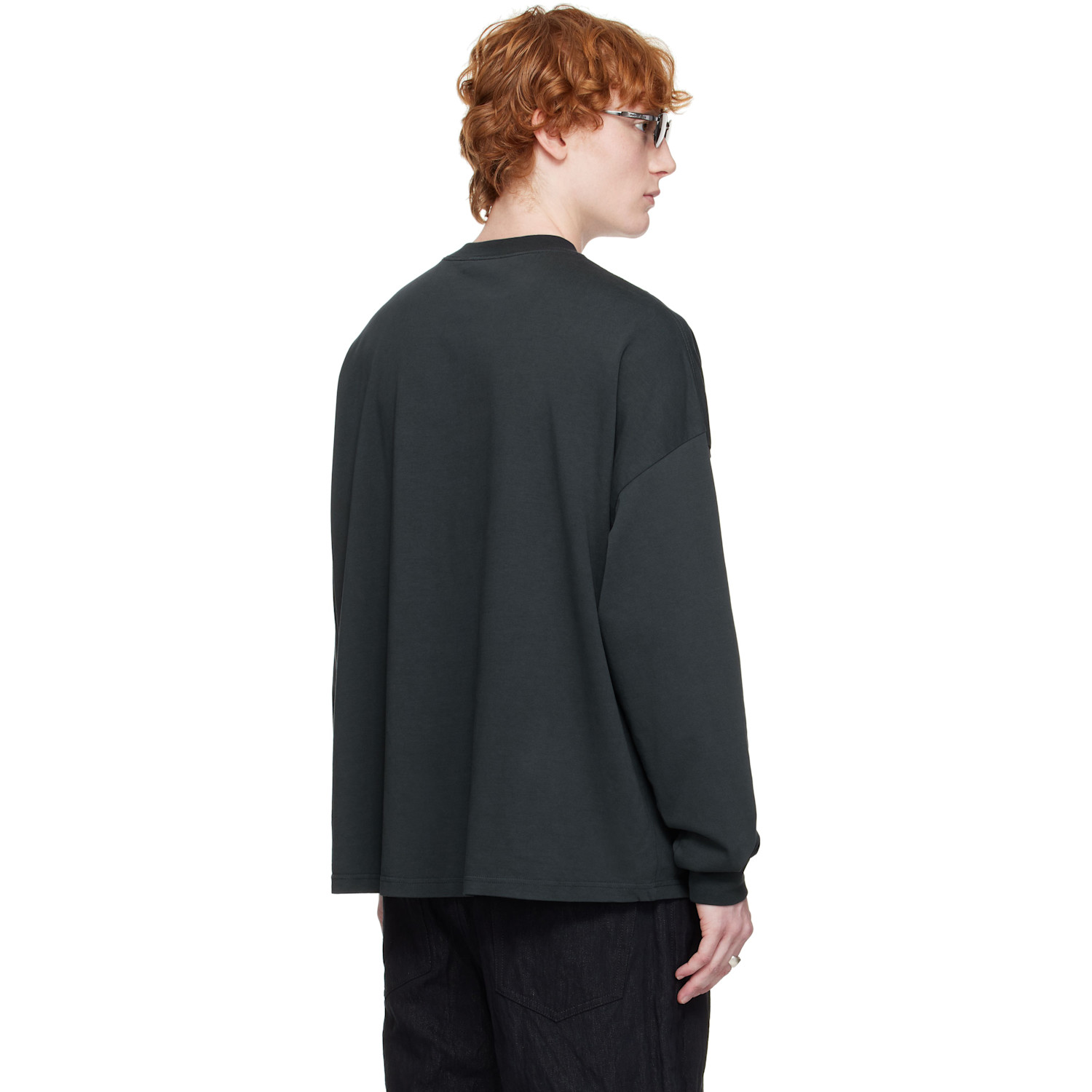  Still Kelly Black Boxy Long Sleeve T-shirt 