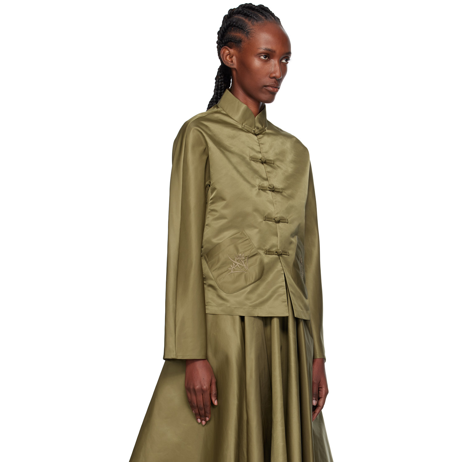  Ao Yes Khaki Tang Shirt Jacket 