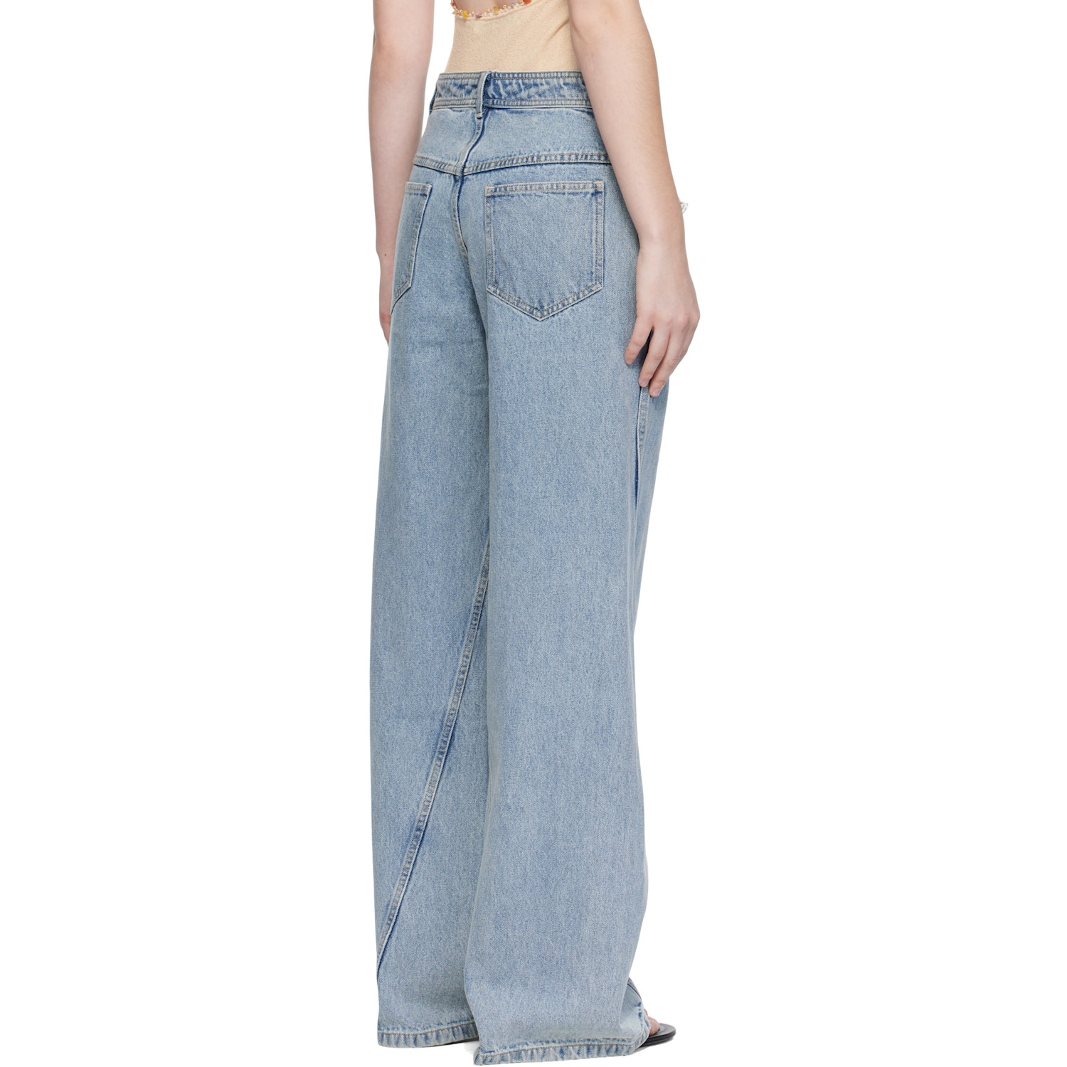  Christopher Esber Blue Manta Sting Jeans 