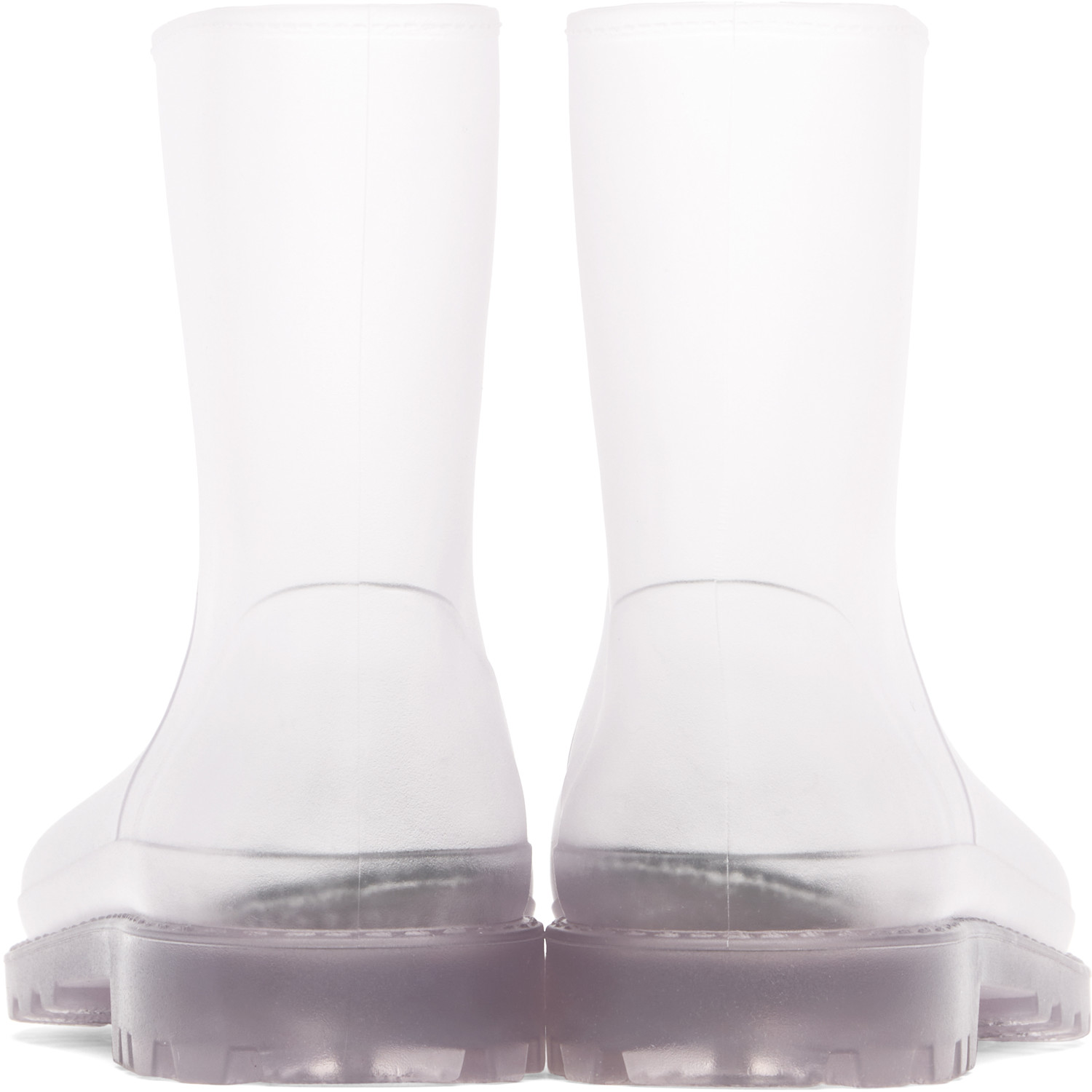  Christopher Esber Gray Monsoon Rubber Boots 
