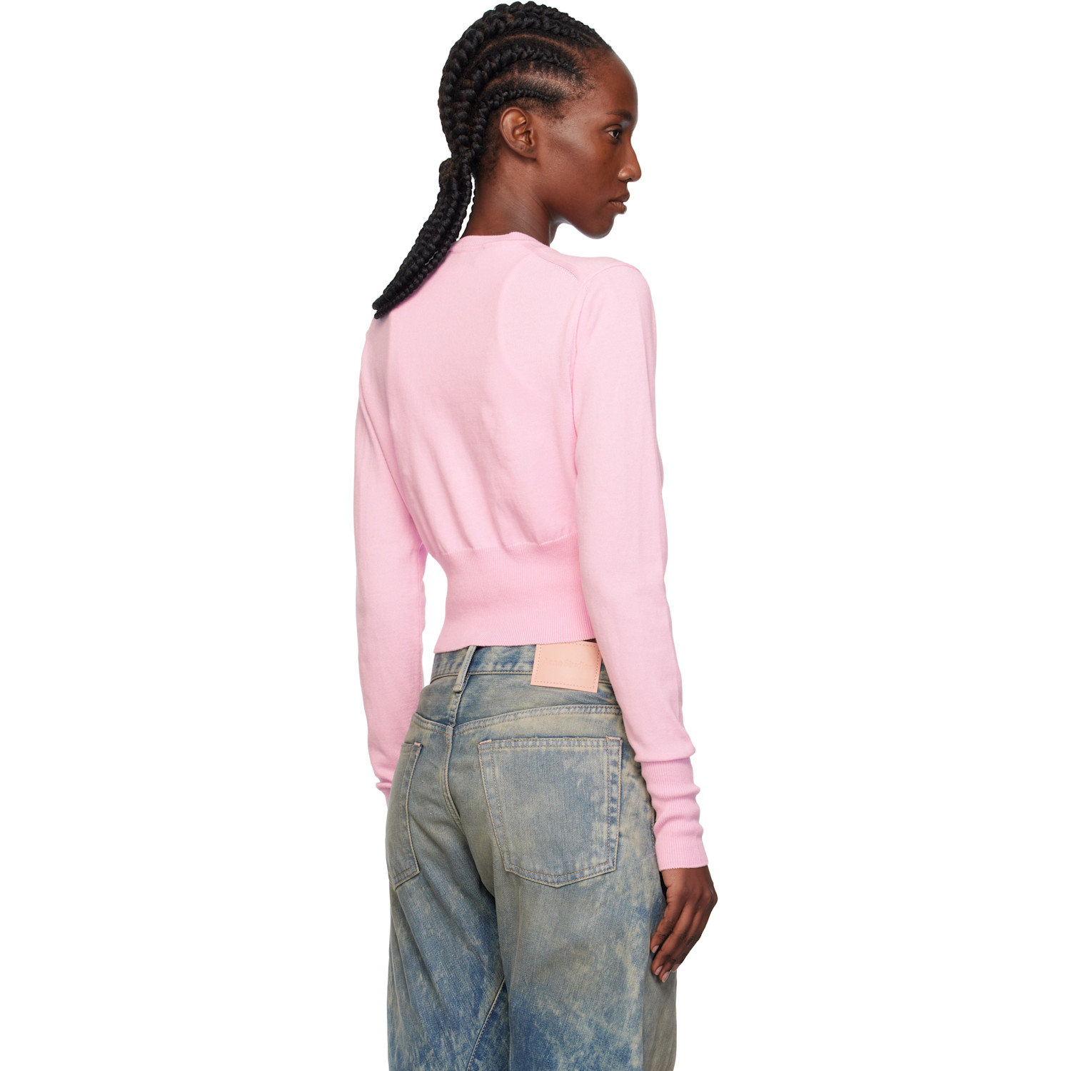  Vivienne Westwood Pink Bea Cropped Cardigan 