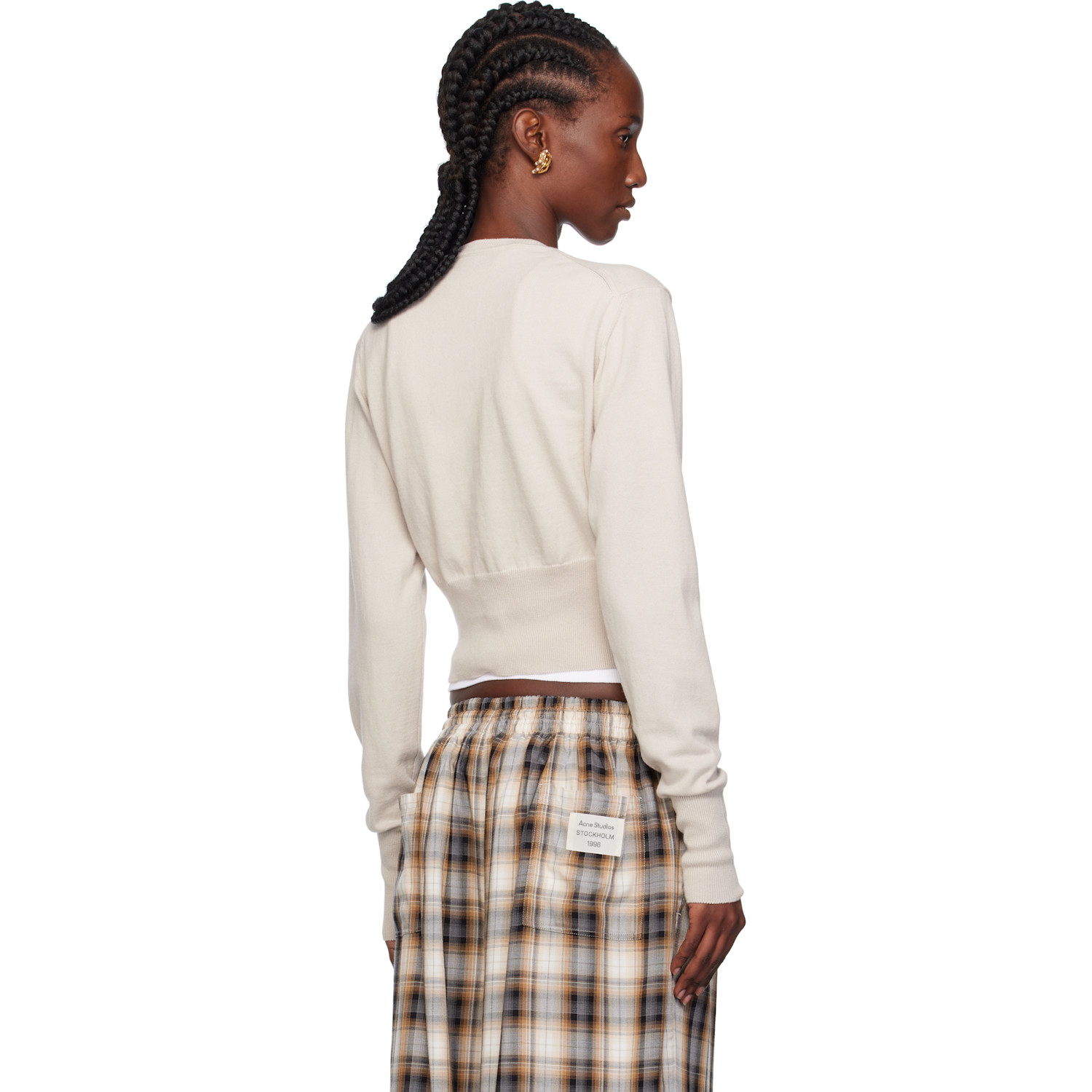  Vivienne Westwood Taupe Bea Cropped Cardigan 