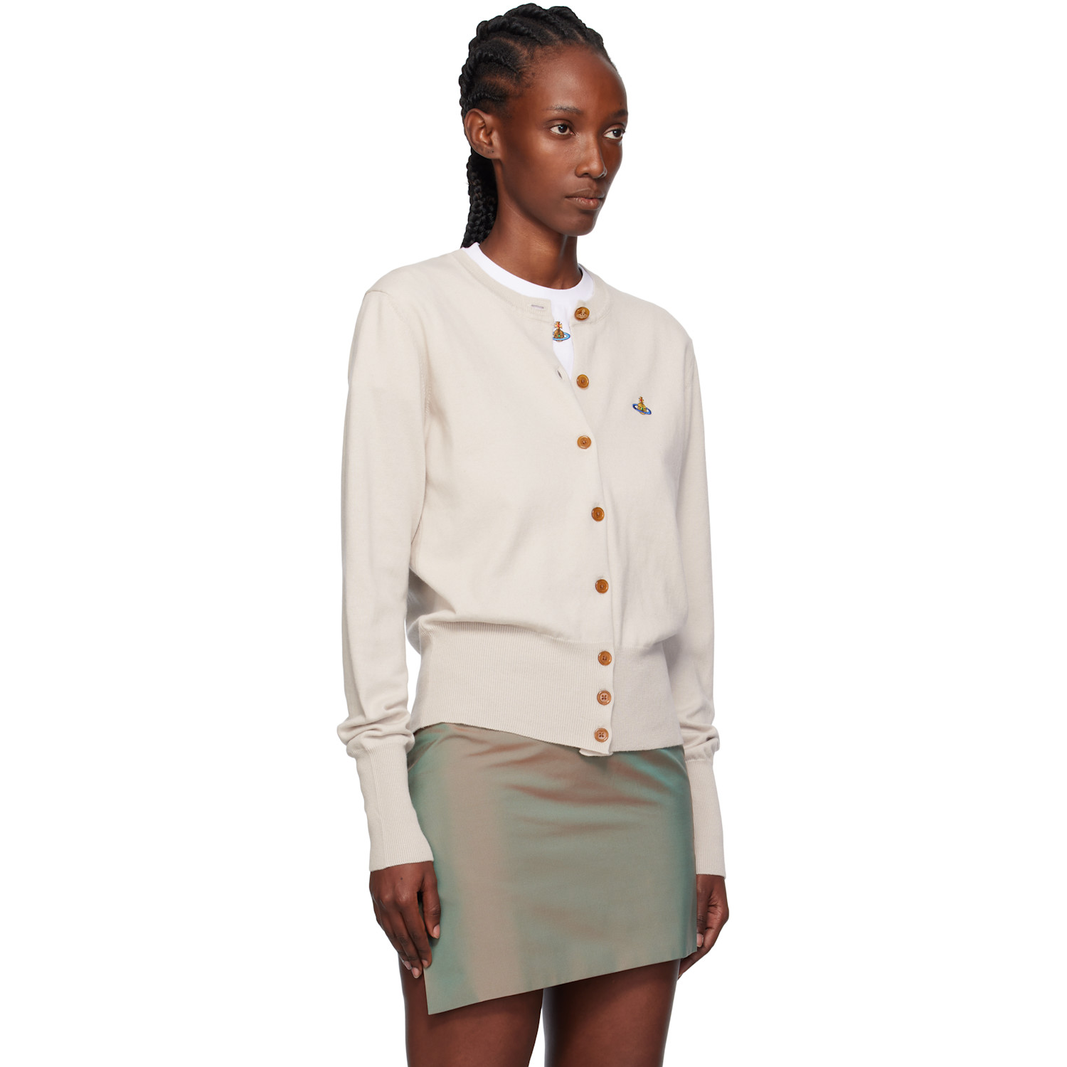  Vivienne Westwood Taupe Bea Cardigan 