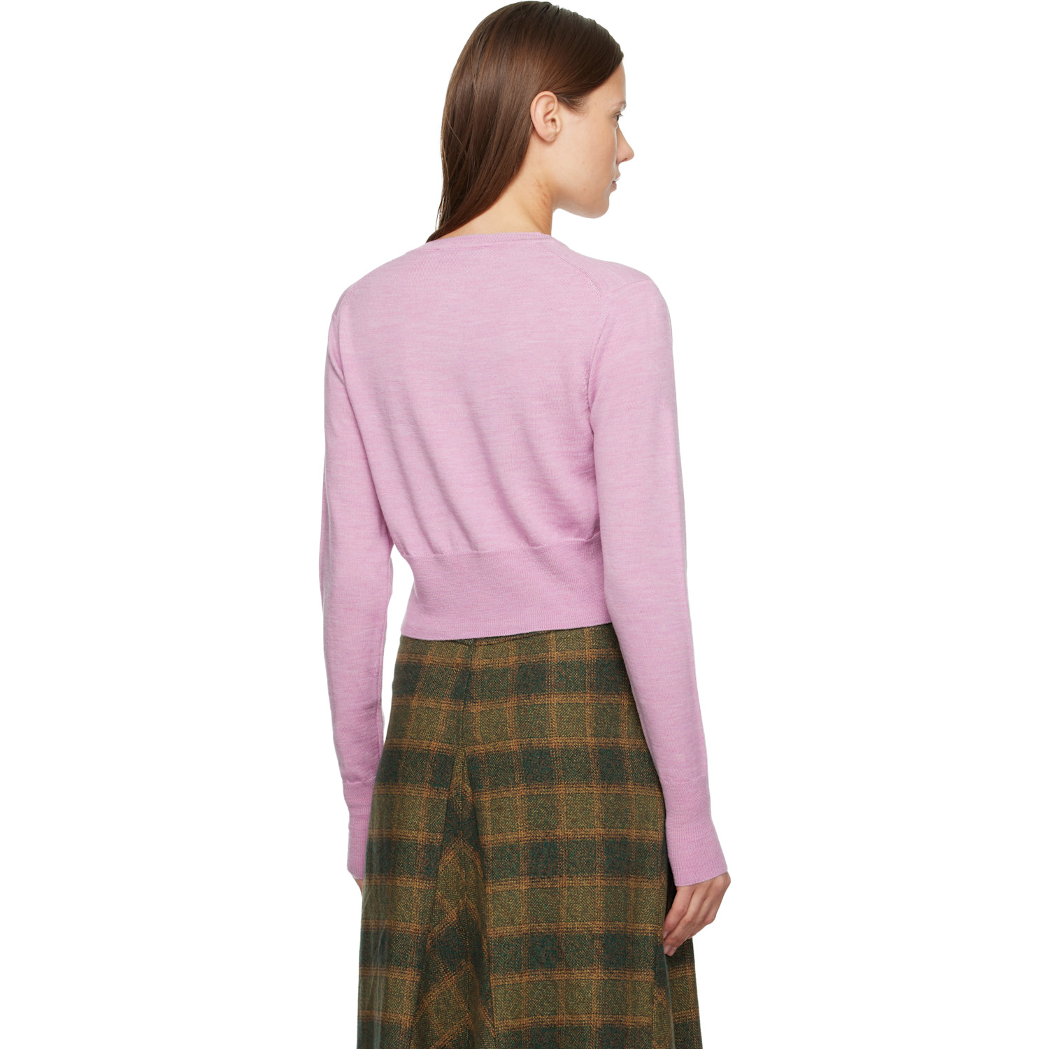  Vivienne Westwood Pink Bea Cropped Cardigan 